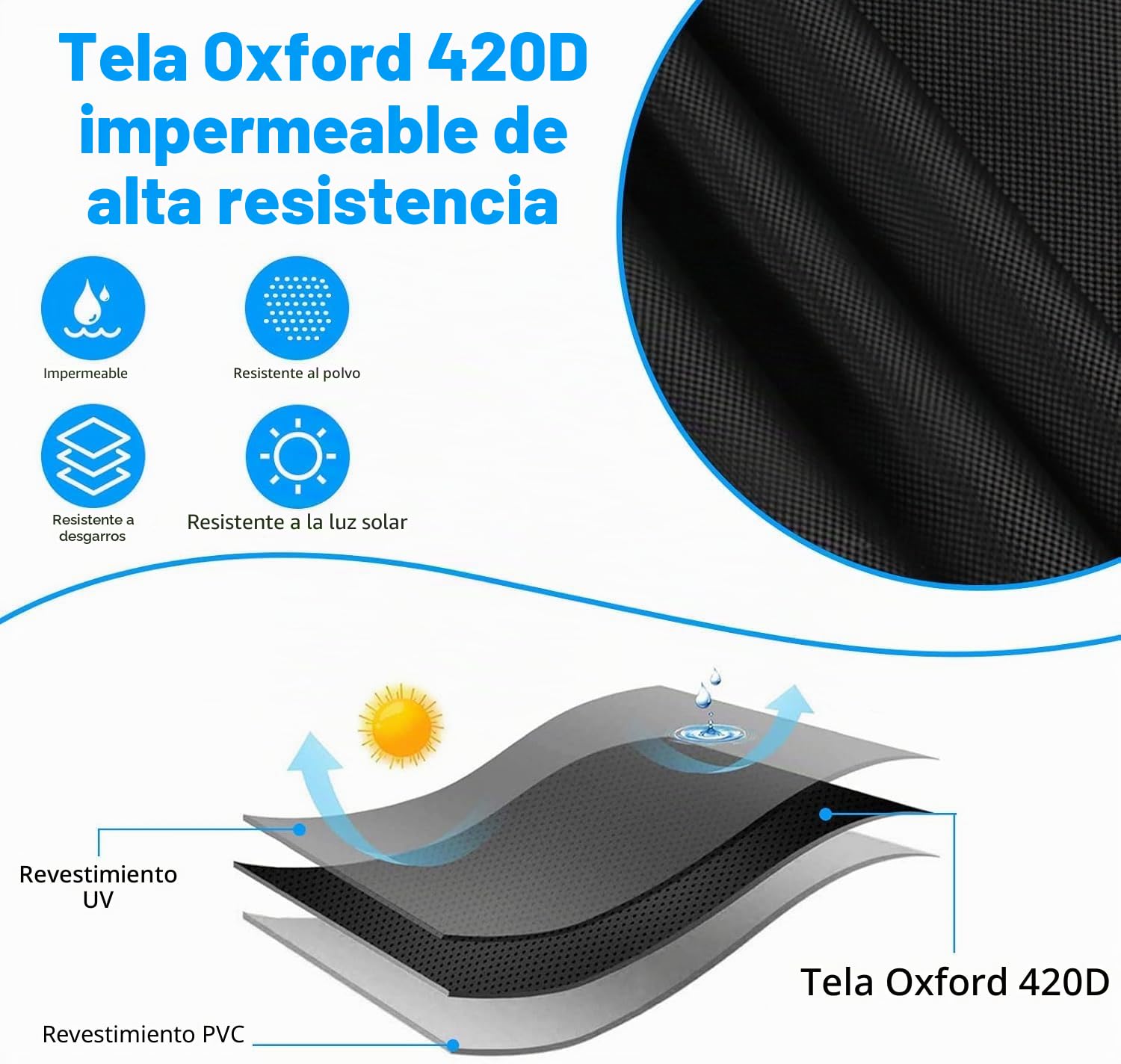 HoldOneLight Funda impermeable para equipo de gimnasio al aire libre con cremallera para sentadillas, rack de levantamiento de pesas, equipo de gimnasio en casa
