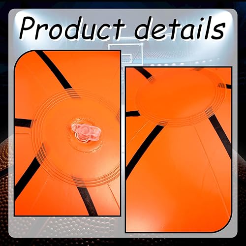 Miniatura 4 de Kacctyen Baloncesto inflable de 12 pulgadas, 3 piezas de pelota de playa para decoración de fiestas temáticas de deportes, regalos de cumpleaños al