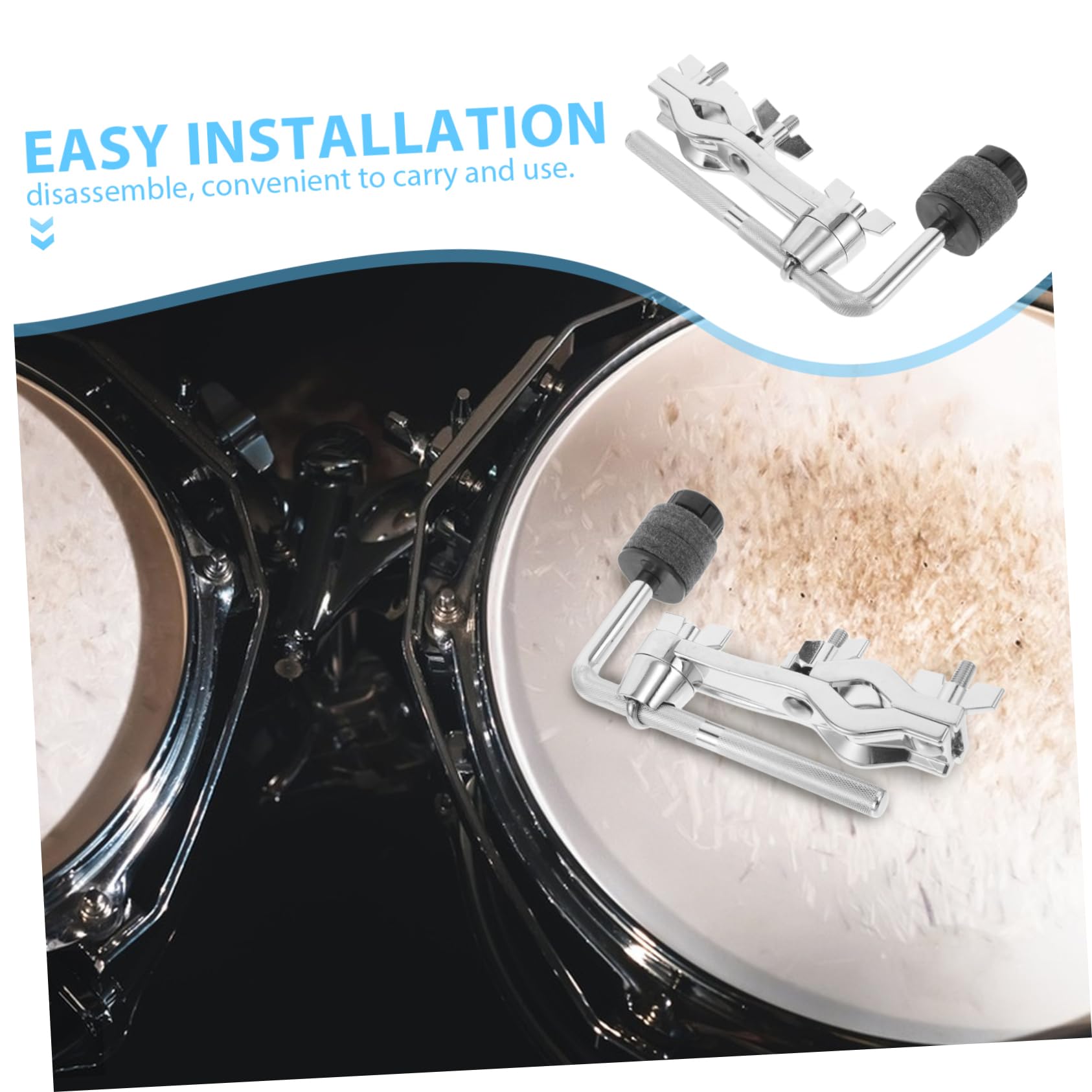 Kisangel Clip de Extensión para Platillos Brazo Articulado Sistema de Montaje para Batería para Platillos Musicales Escenarios de Percusión