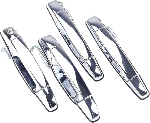 FEXON Manija exterior cromada para puerta del lado del pasajero, compatible con Chevy Silverado Tahoe Avalanche Suburban GMC Sierra Yukon Cadillac