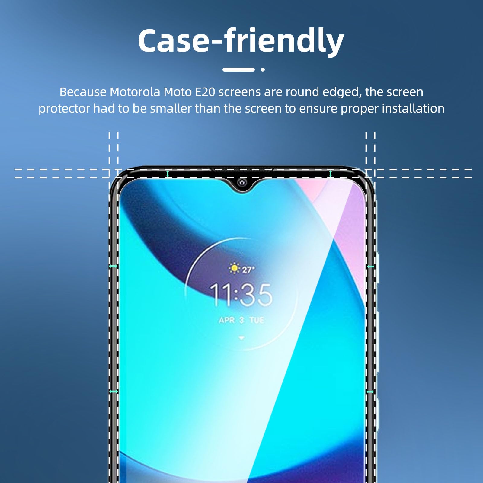 TECHGEAR 2 Pack Protection Ecran Compatible Avec Motorola