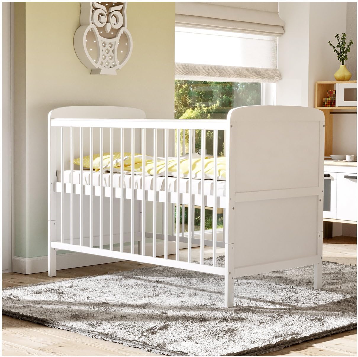 Marsell Baby Gitterbett Babybett und Kinderbett mit Aloe Vera ...