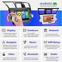 Vista 3 de Pantalla táctil Android compatible con Carplay Android Auto, radio de coche, estéreo, Bluetooth, navegación, reproductor multimedia, GPS, WiFi