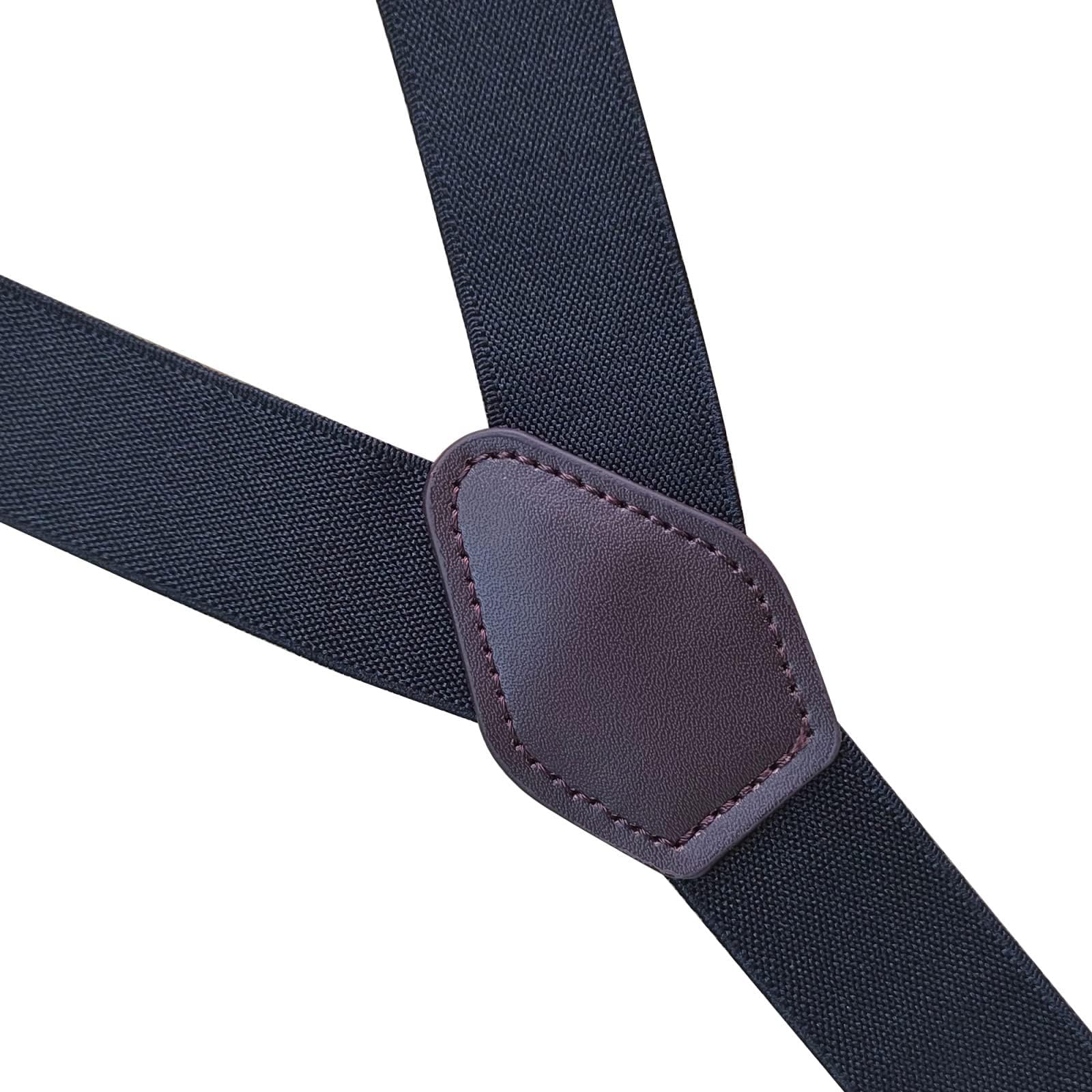 BaronHong Suspenders for Women and Men | Elastic,Adjustable,Y-Back - 1 Inch Width - Pant Clips,Tuxedo Braces(nude-stripy,M)