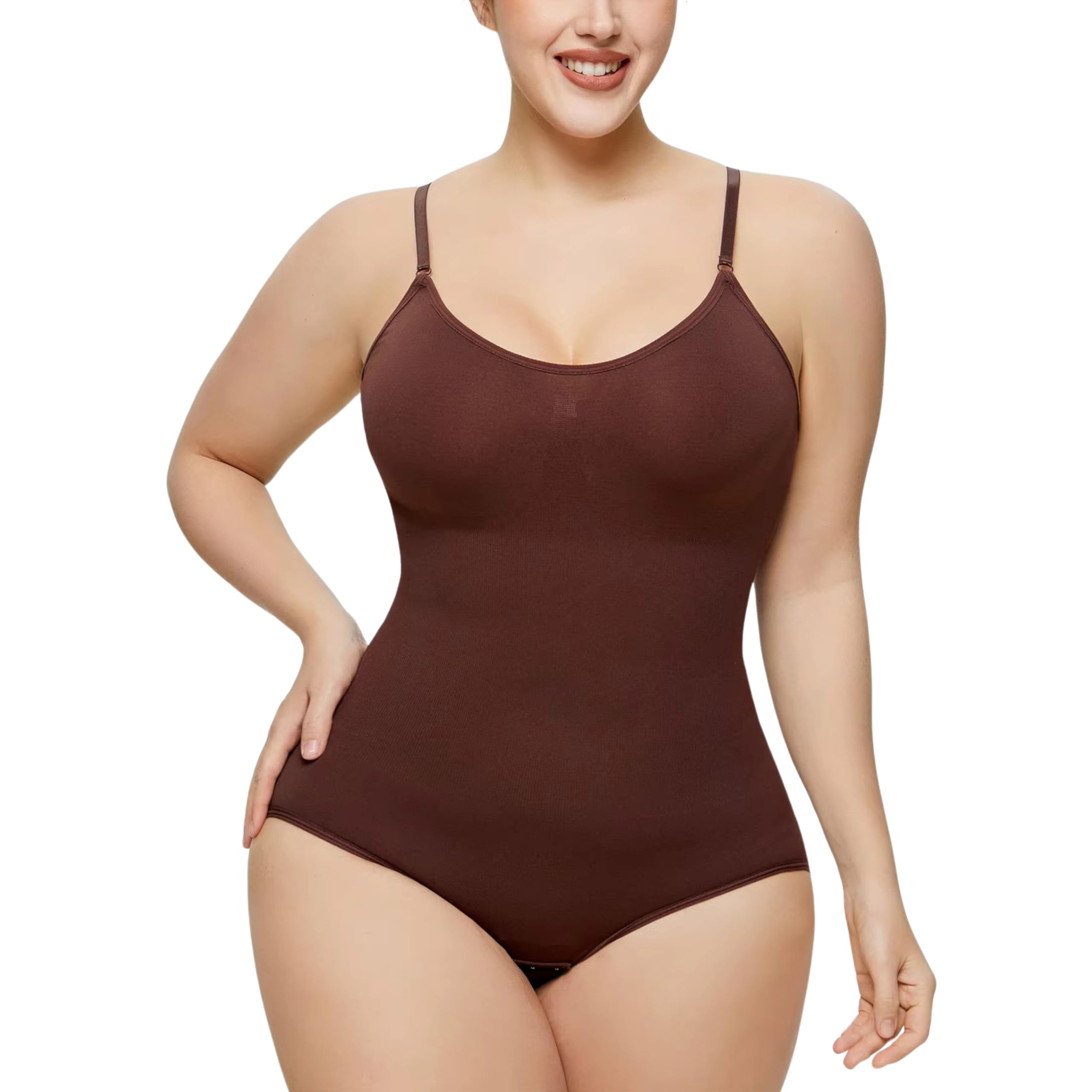 Full Body Shaper for Women Tummy Control – Seamless Slimming Bodysuit with Adjustable Straps – Waist Trainer Compression Shapewear for Body Sculpting, Postpartum, and Everyday Wear-image-35