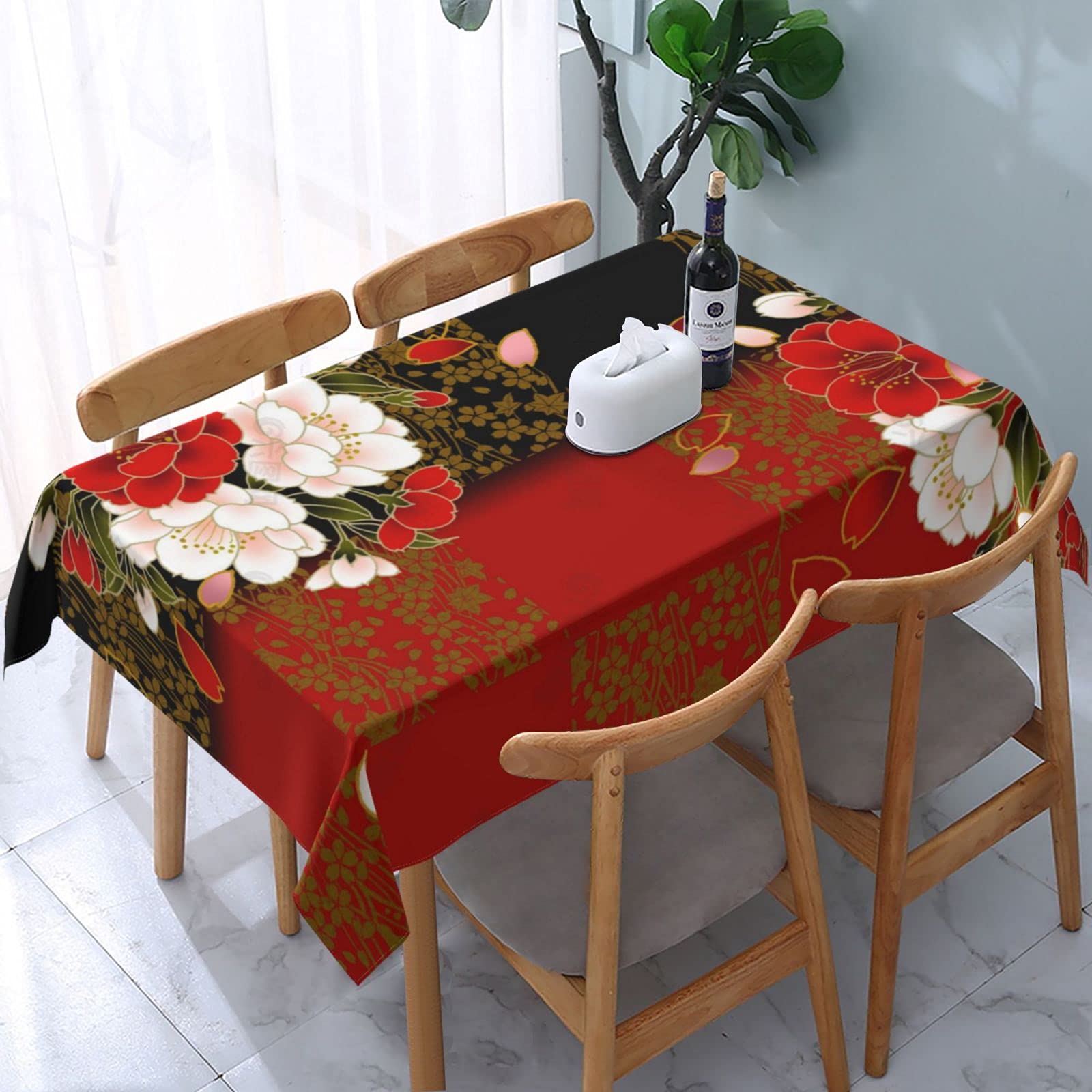 新品】 DAMASK テーブルクロス 155×305 新品】 DAMASK テーブルクロス