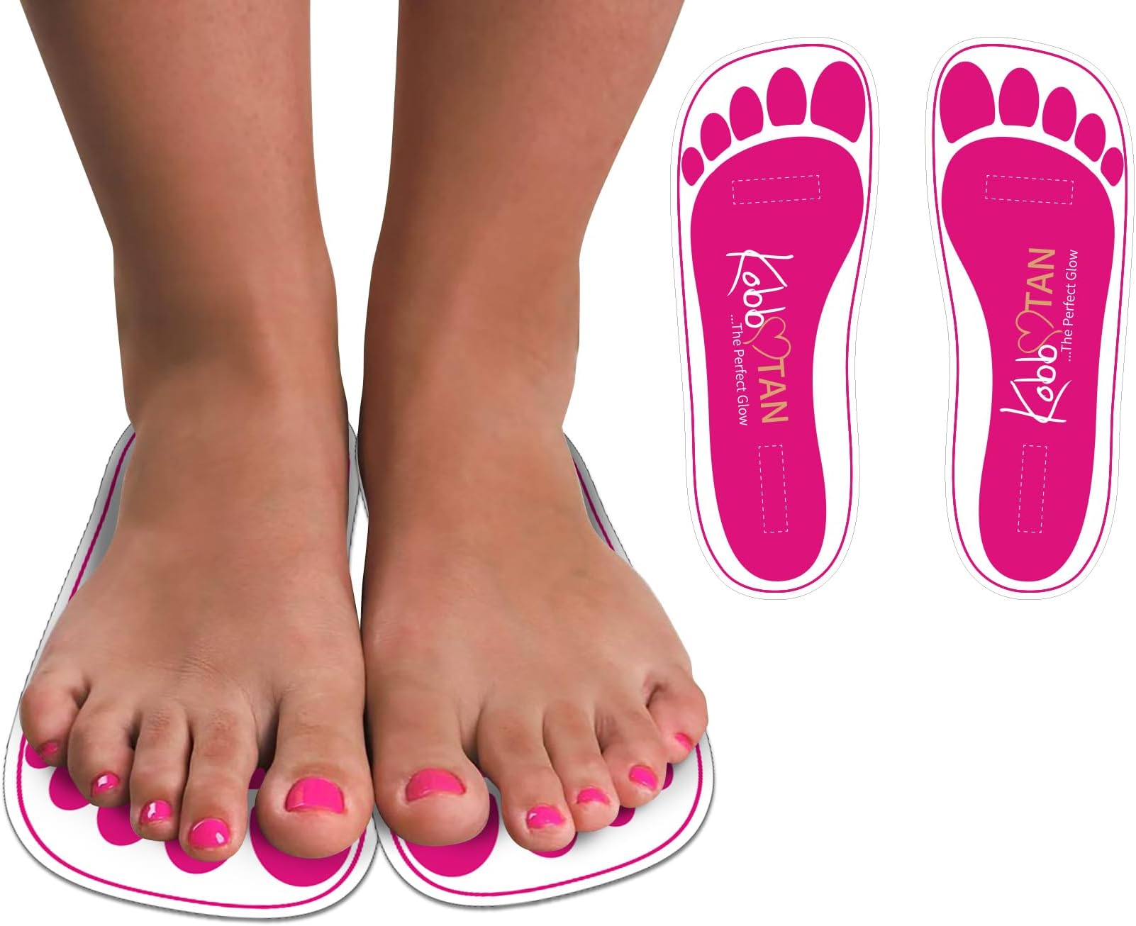 60 Pairs(120feets) Spray Tan Feet Pads Disposable & Economic Pink Feet pads for Spray tanning,Use in Tanning booth,Sunless Tanning at Home or Beauty Salon-Non Slip-Comfortable-Hygienic-Ultra Bronzing