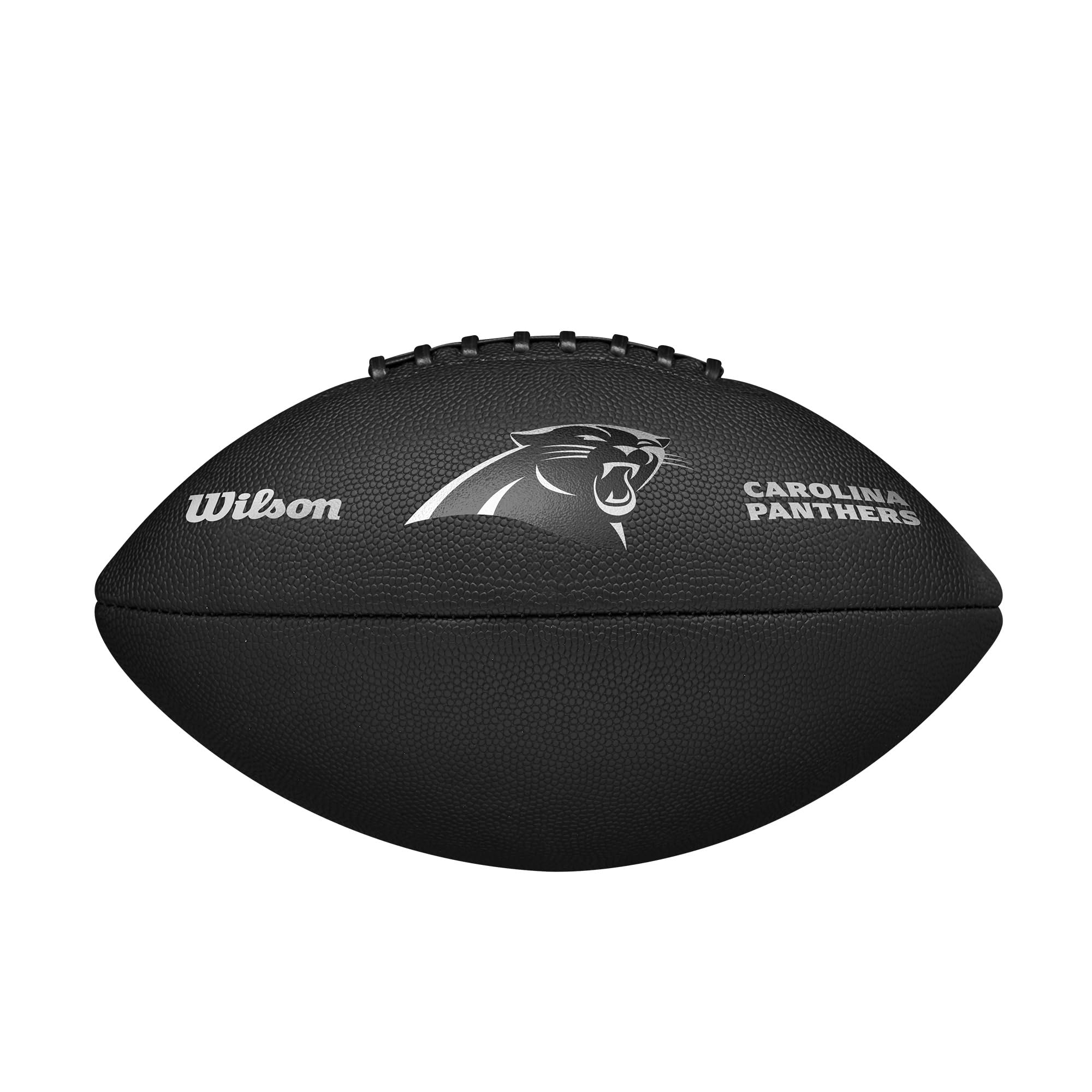 Wilson NFL Team Metallic Premiere Balón de fútbol - Tamaño Oficial, Carolina Panthers