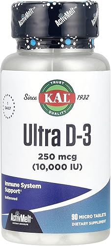 KAL Tabletas Ultra D-3 de 10000 Iu, 90 unidades