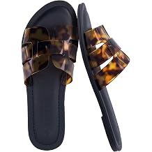 CUSHIONAIRE Caper Jelly Sandals for Women, Comfortable Womens Slides with Cushioned Footbed and Wide Widths Available