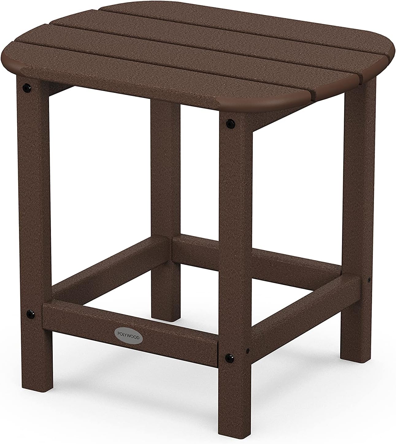 POLYWOOD SBT18MA South Beach 18" Outdoor Side Table, Mahogany