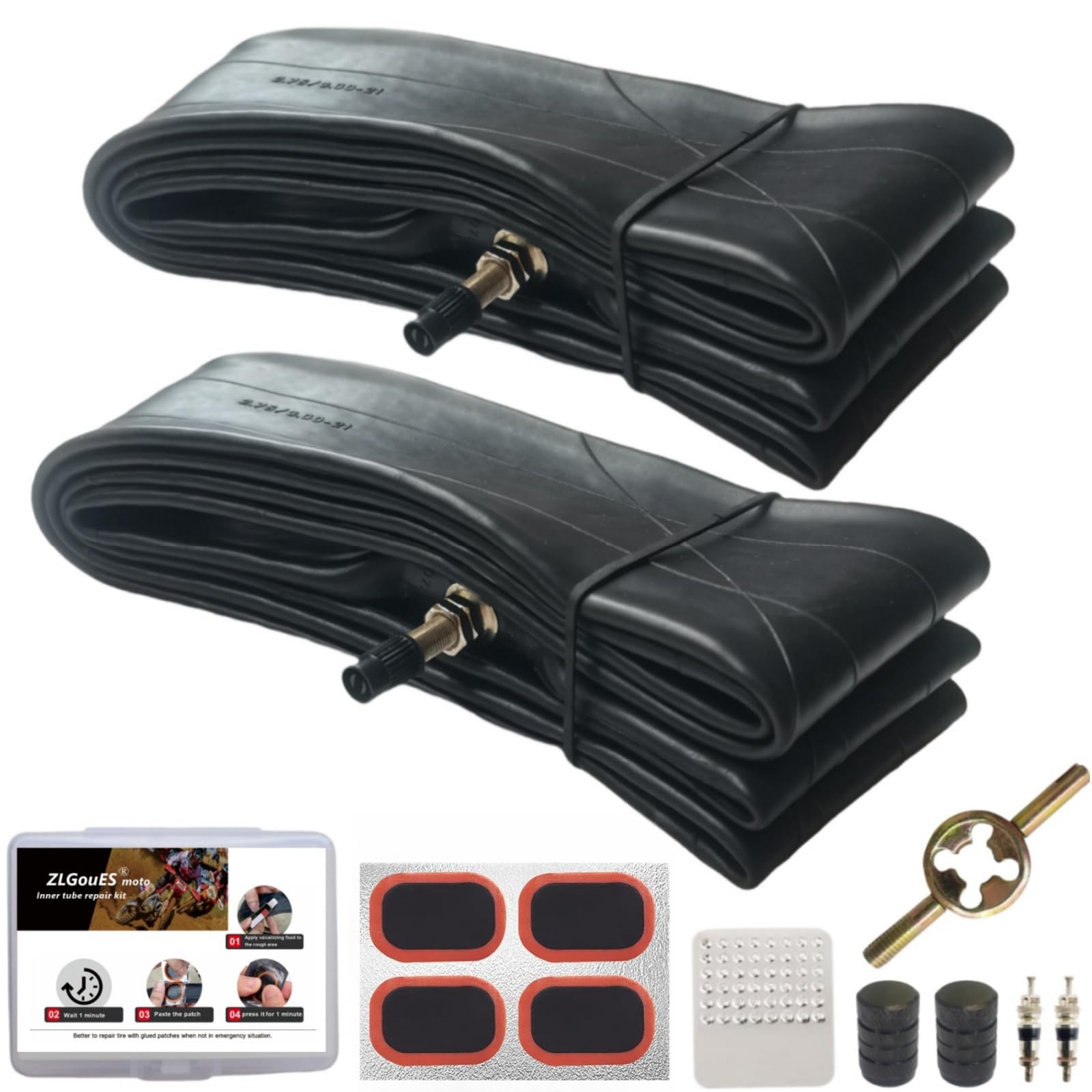 80/100-21 90/90-21 Dirt Bike Tube Motorcycle Tube 80/90-21 90/100-21 2.75/3.00-21 (300/325-21) for Klr 650/450 Mh90-21 Front Motorcycle Tire Tube-Heavy Duty-3mm Thick - TR4-image-47