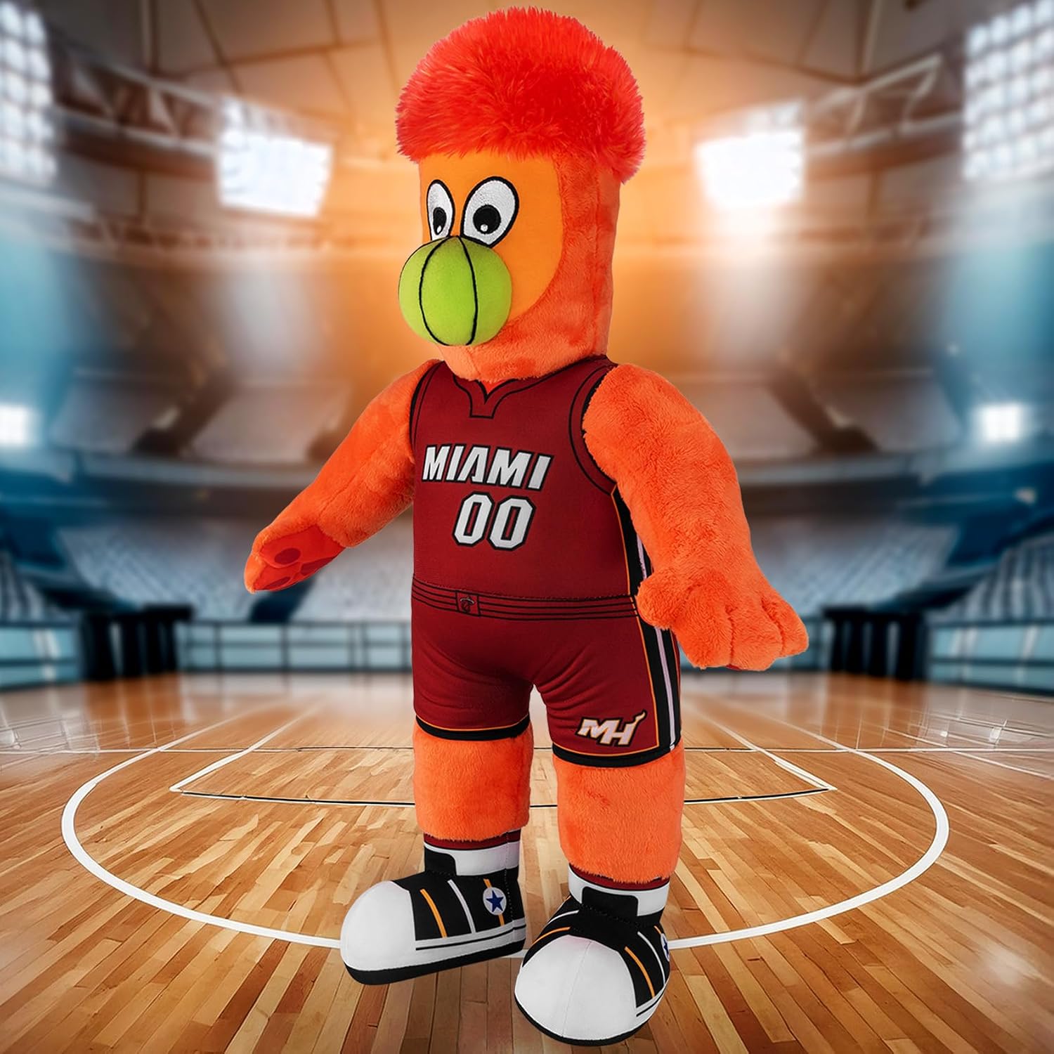 Bleacher Creatures Miami Heat Burnie 20" NBA Mascot Jumbo Plush Figure - A Mascot for Play or Display
