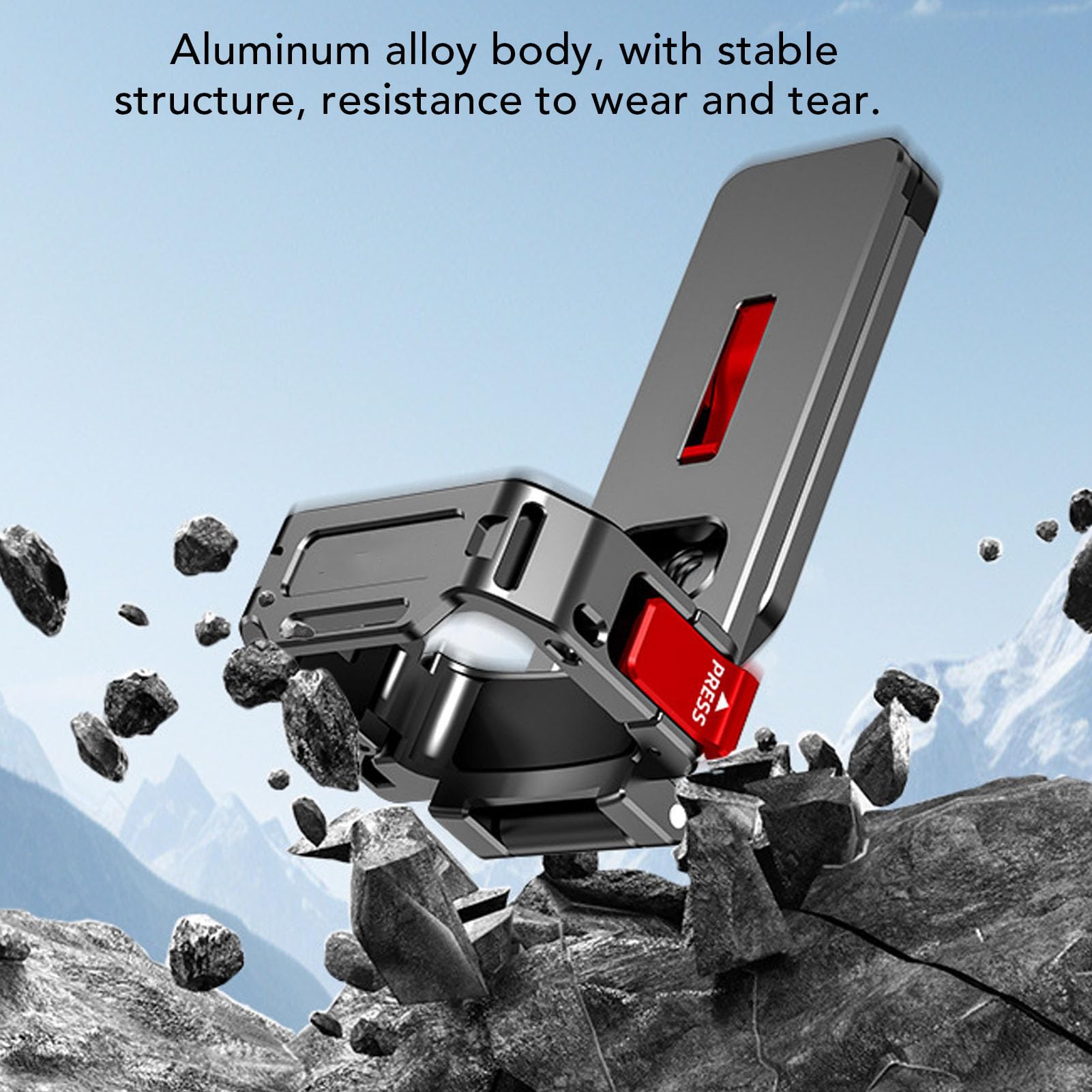 Jectse Treppiede da Tavolo per Fotocamera, Supporto Magnetico Resistente per 3 4 con Sgancio Rapido, Gancio Mantis Nascosto, Ripresa Dall'Alto, Angolo Alto Regolabile Flessibile di 201
