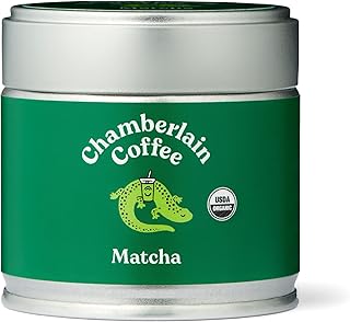 Sponsored Ad - Chamberlain Coffee 100% Organic Matcha Japanese Green Tea Powder, Vegan, Gluten-Free 1oz tin