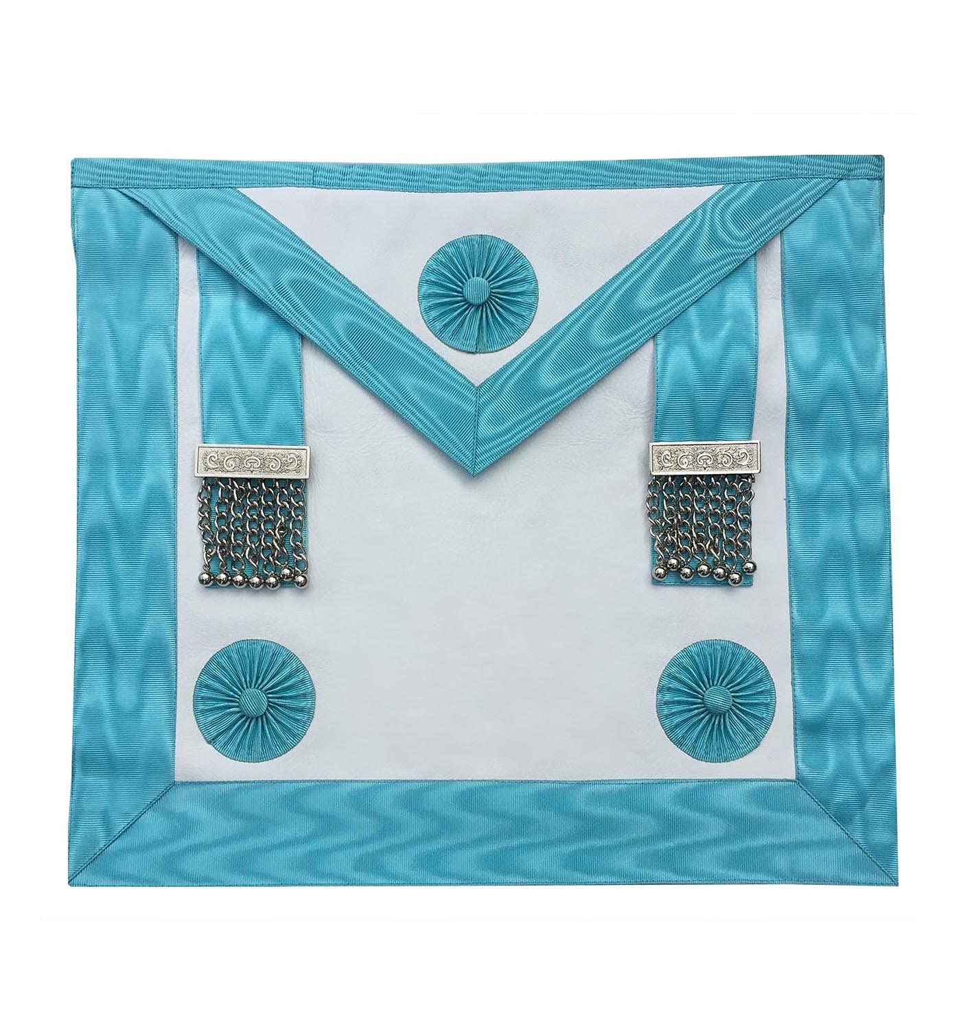 Générique Emblème Maçonnique mm Tablier Cuir D'Agneau + Gant + Dossier Etui Hrd