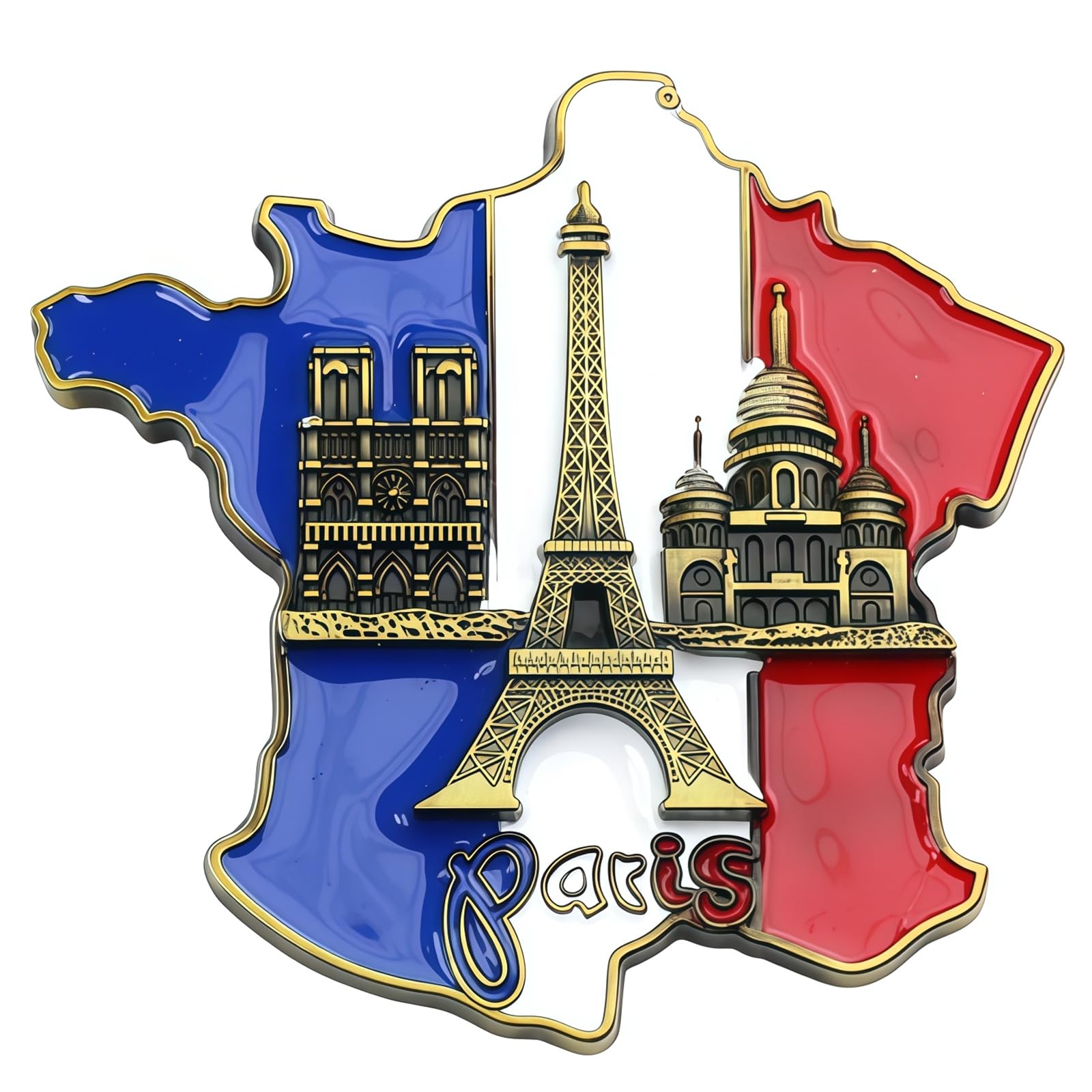 Tivleed paris fridge magnet, eiffel tower magnet, fridge stickers - Tivleed Metal Eiffel Tower Fridge Magnet, 3D Paris Souvenir for Refrigerator, Decorative Home & Office Gift