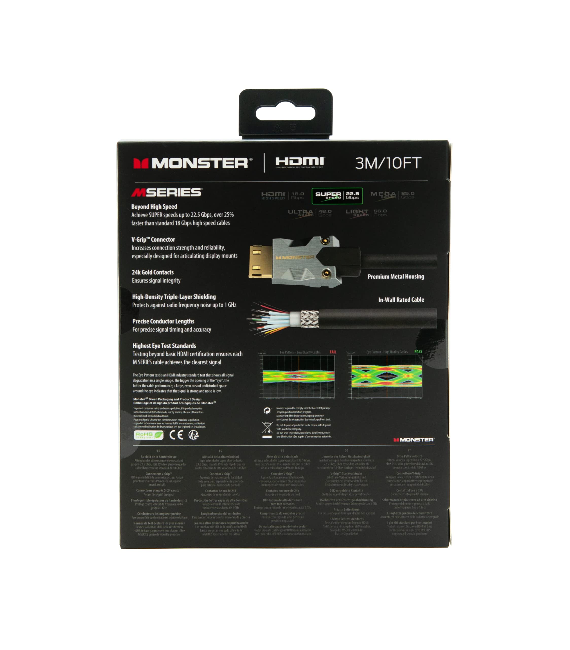 Kabel HDMI M1000 UHD 4K HDR 22,5 GBPS 3 M