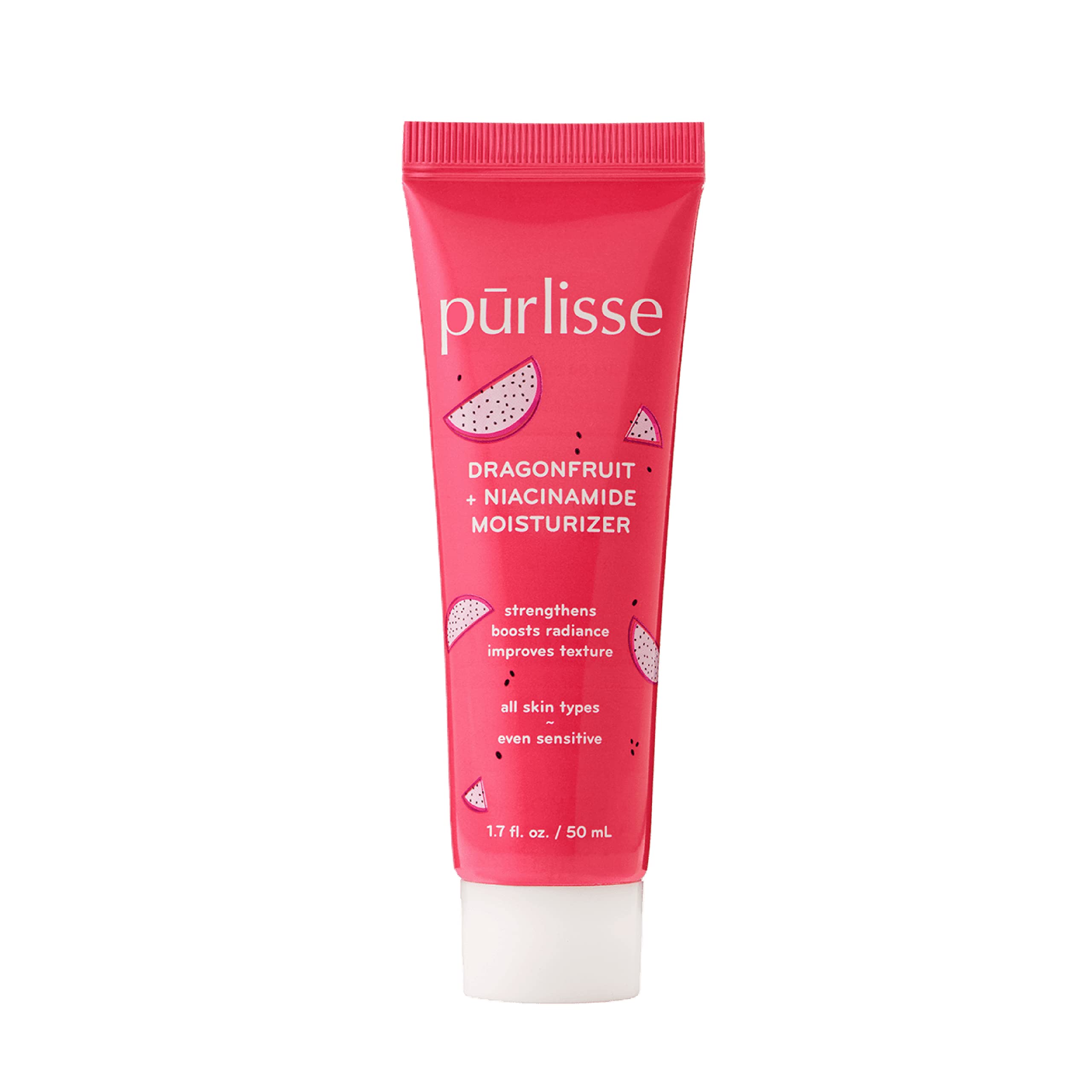 pürlisse Dragonfruit + Niacinamide Hydrating Face Moisturizer - Face Moisturizer for Radiance & Improved Texture - Strengthens Skin Barrier, Reduces