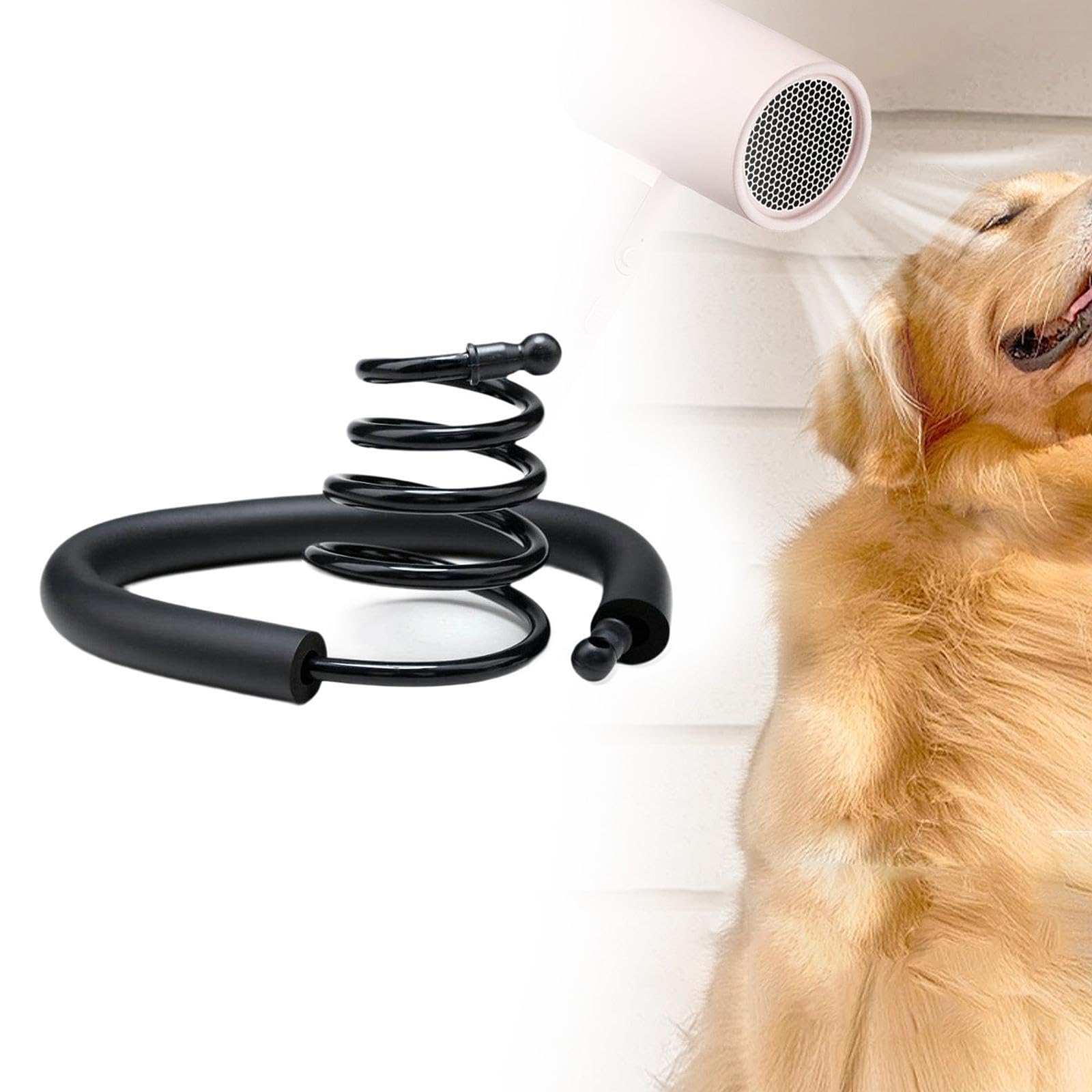 Colcolo Support de sèche-Cheveux de Poils de Chien Suspendus, Noir