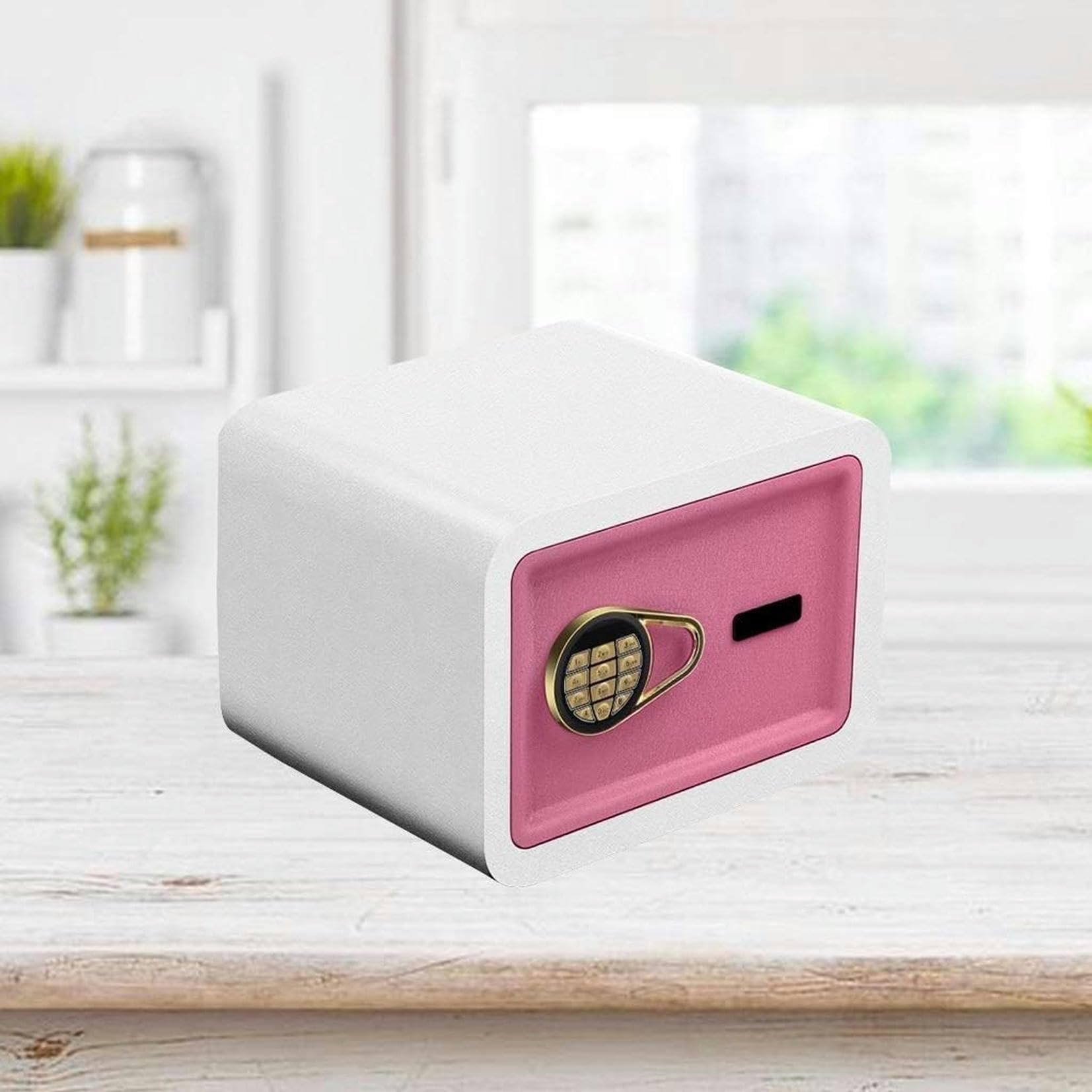 Scatole Organizzatori Password Elettronica Cassaforte Apertura di Emergenza Chiave 2 Doppie 350 * 250 * 250mm, Cassaforte per Armadietto Bancario con Singolo