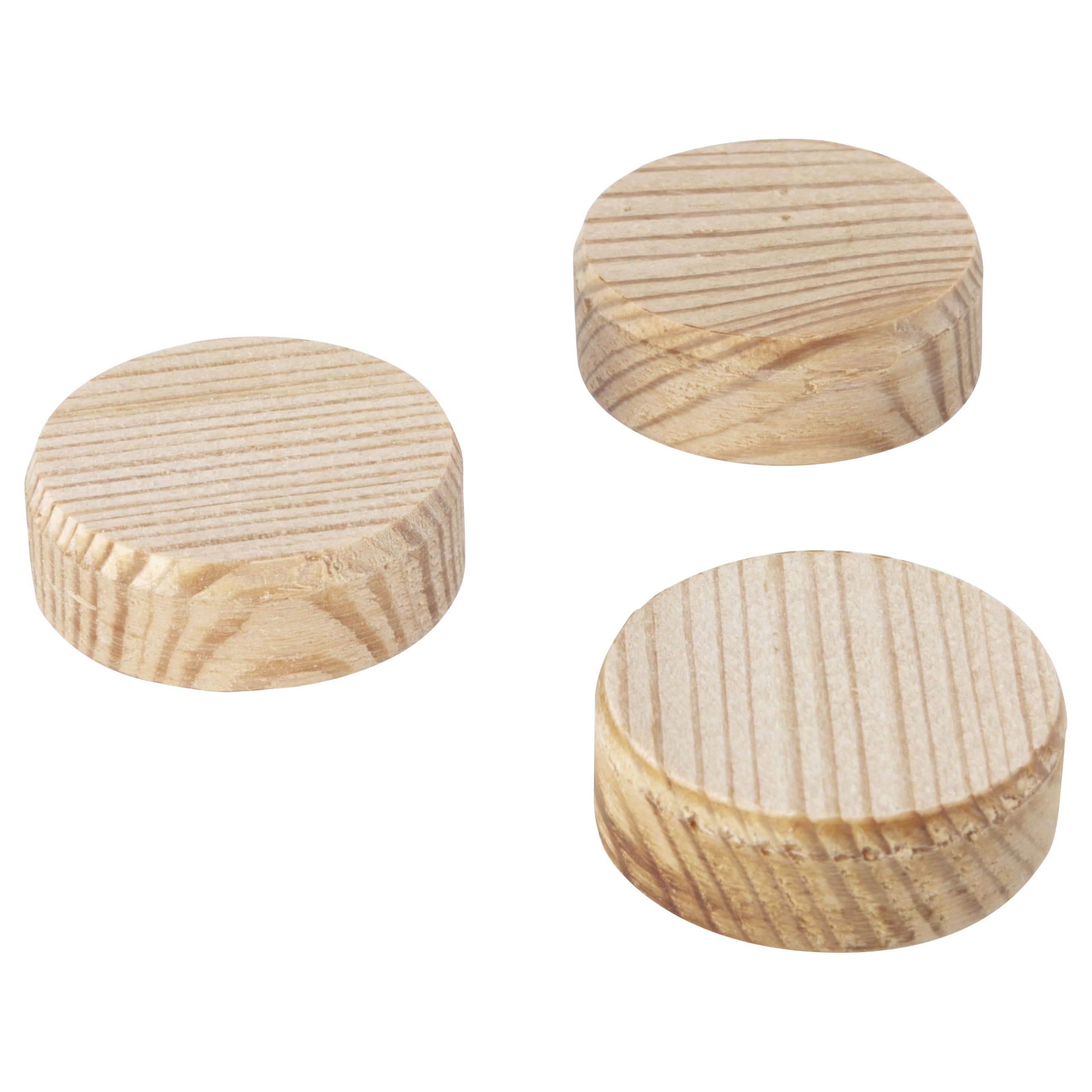 wolfcraft 10 piastrine in legno, Ø 30 mm I 2943000 I Per il ritocco e la riparazione di difetti nel legno