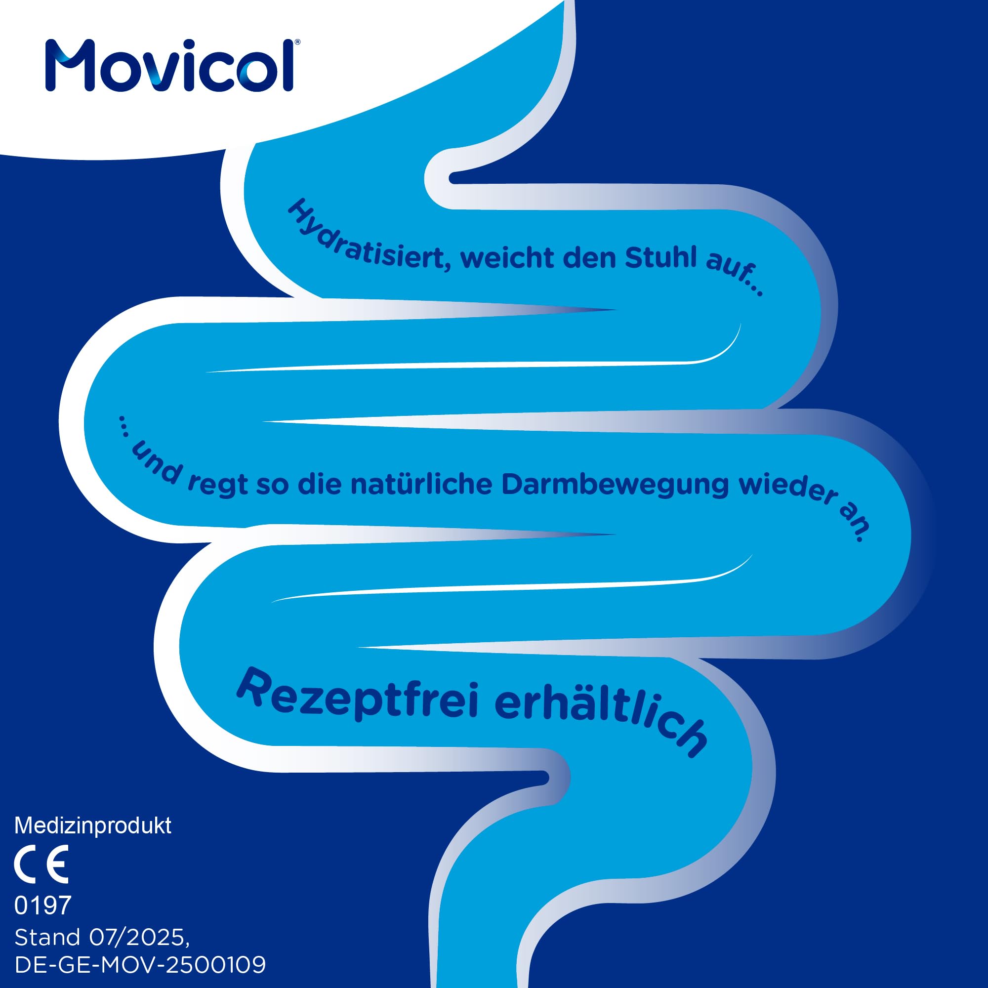 Movicol® Dosierbeutel; Zitrone/Limone, 50 Beutel, gegen Verstopfung bei Erwachsenen & Kindern ab 12 Jahren, Abführmittel, hydratisiert, weicht den Stuhl auf & regt so die natürliche Darmbewegung an