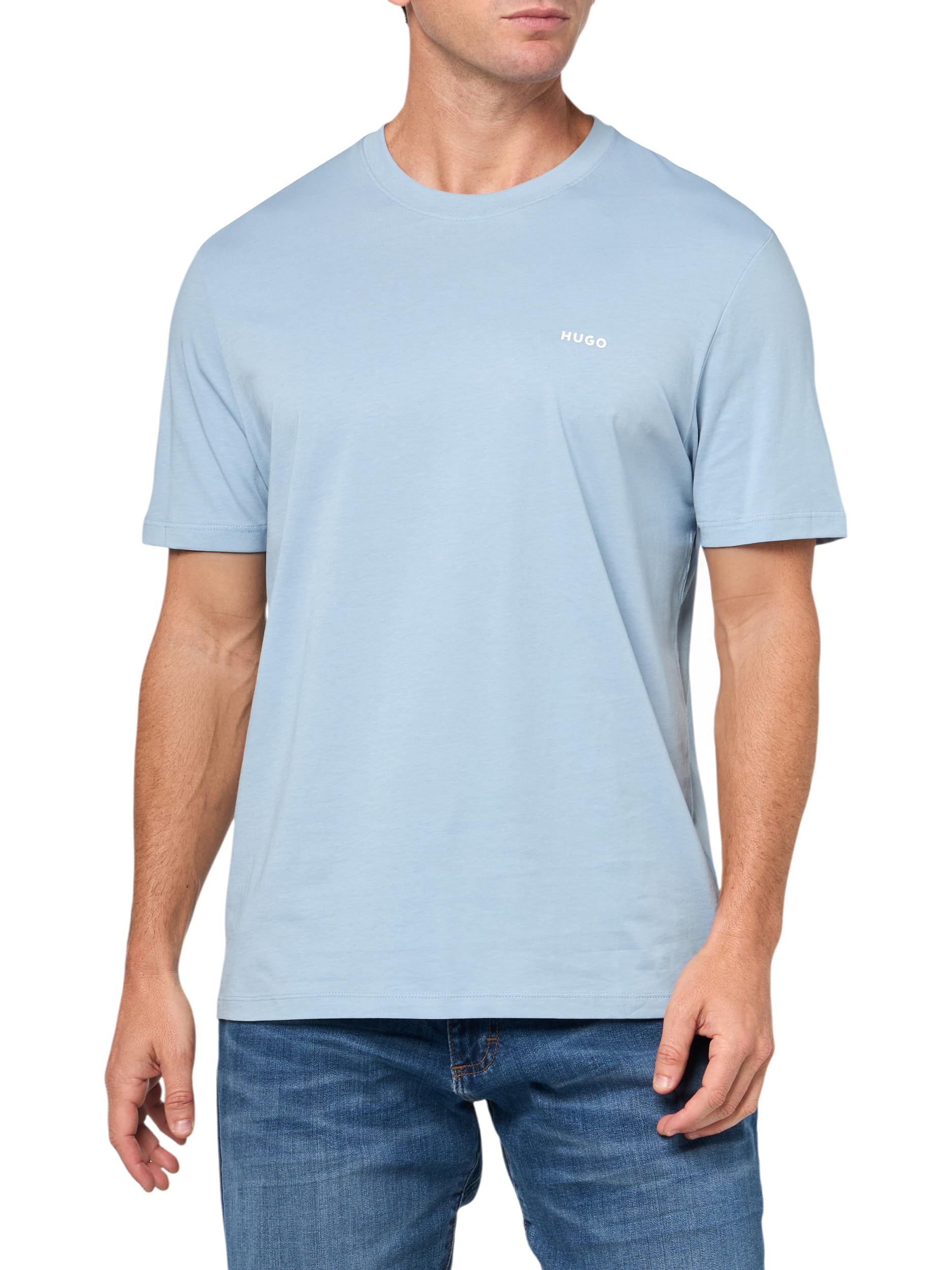HUGO Mens Small Logo Short Sleeve T-Shirt