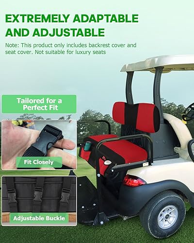 Miniatura 7 de SCITOO Golf Cart Seat Cover for EZGO TXT Front Seat Soft Comfortable Seat Cover, Easy to Install