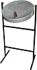 Jumbie Jam Authentic Steel Drum Pink Finish with Tube Floor Stand