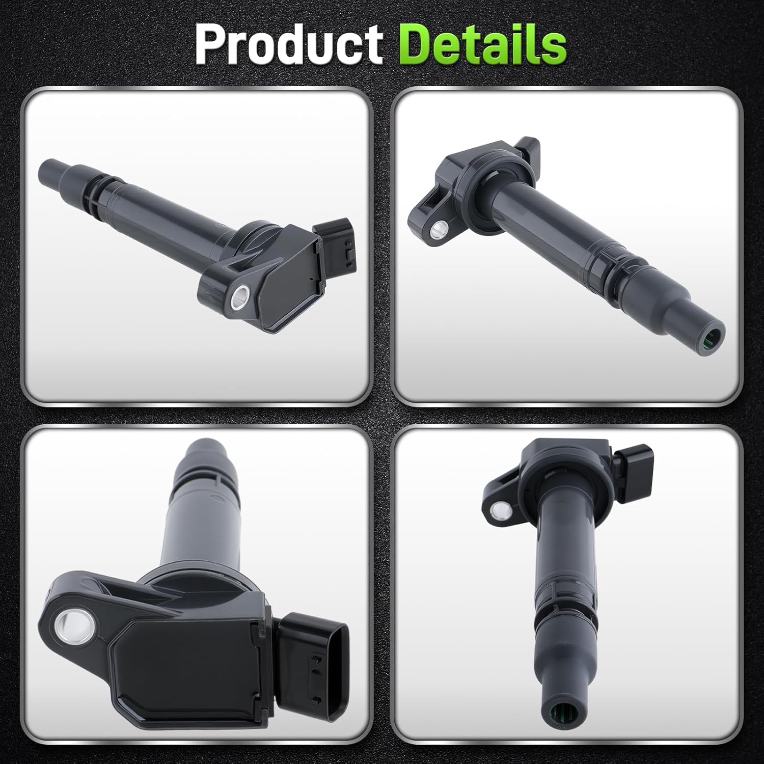UF507 Ignition Coil 4503 Double-Iridium Spark Plug Fit for Toyota Avalon Camry Highlander Land Cruiser RAV4 Sienna Tundra for Lexus ES300h GX460 LS460 LS600h LX570 NX300h for Scion TC
