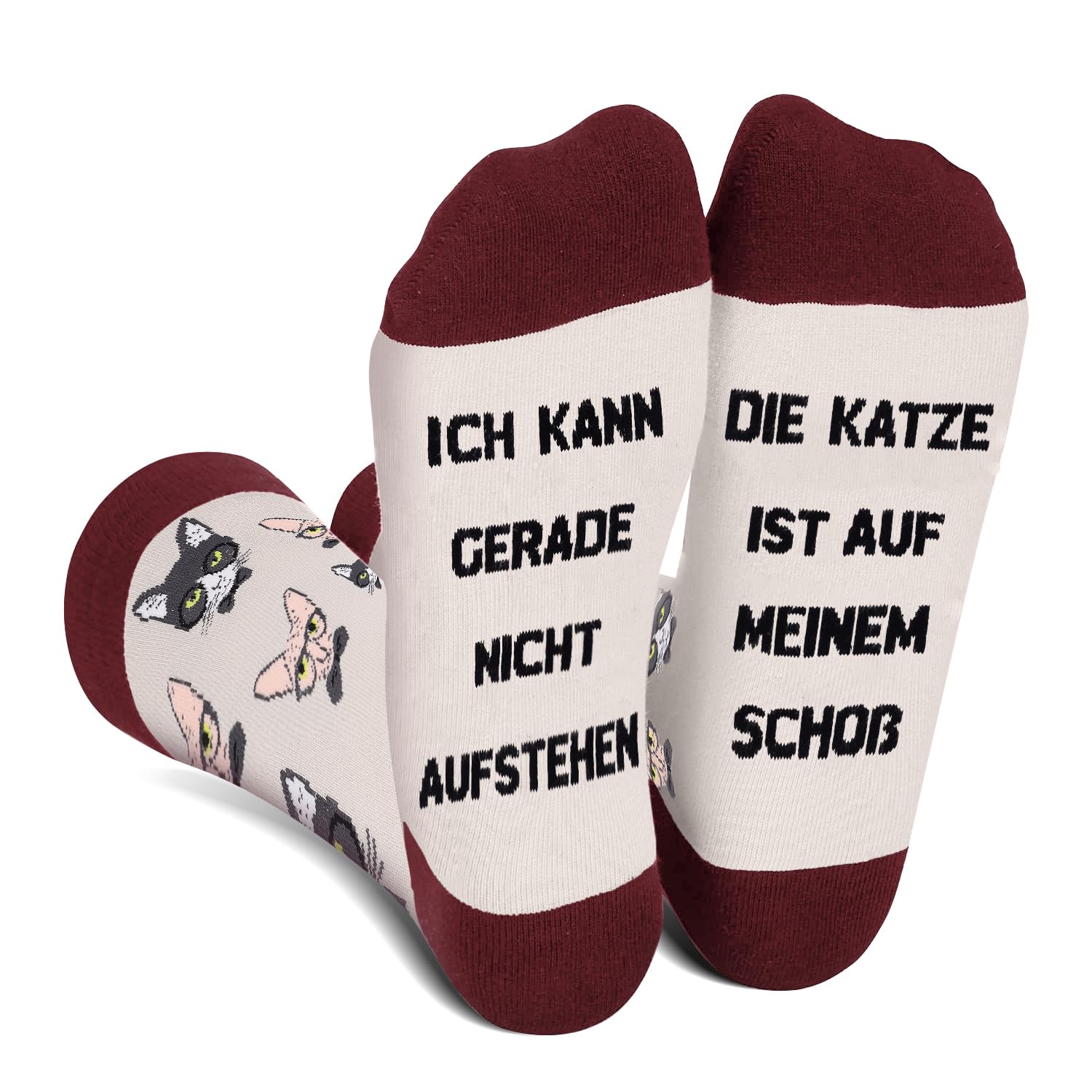 AGRIMONY Lustige Socken für Frauen Mama Teenager Mädchen Oma Freundin Sie–Niedliche Verrückt Flippig Niedlich Valentinstag Muttertag Weihnachtsstrumpf Geschenke
