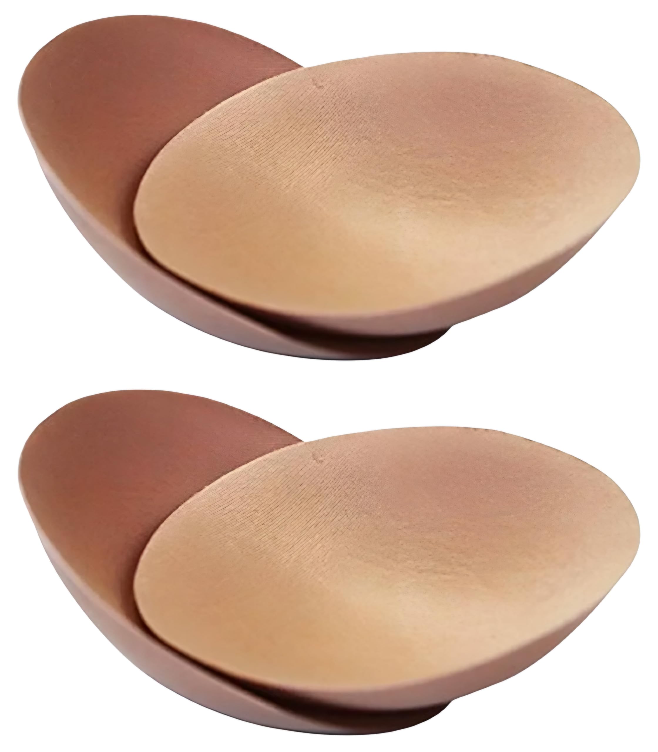 Pack of 2 (1 Pair) Beige Blouse Cups | Round Cotton Pads for Tailoring | Bust Size 32 to 40