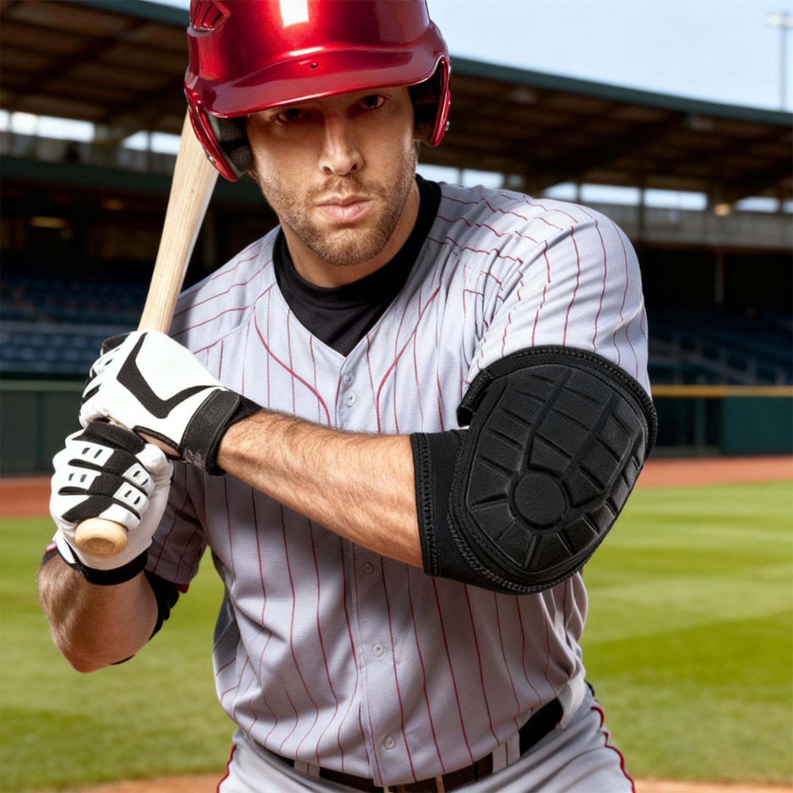 Protezione per gomito da baseball per | cuscinetto di protezione regolabile, protezione per gomito di softball per giovani ragazze, per batteristi adulti e adolescenti in allenamento con protezione da