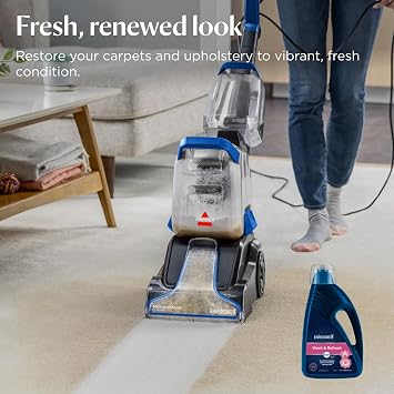 BISSELL Wash & Refresh with Febreze Blossom & Breeze Formula 1.5L 1078N | For BISSELL Upright Carpet Cleaners, carpet cleaning solution with the scent of Febreze
