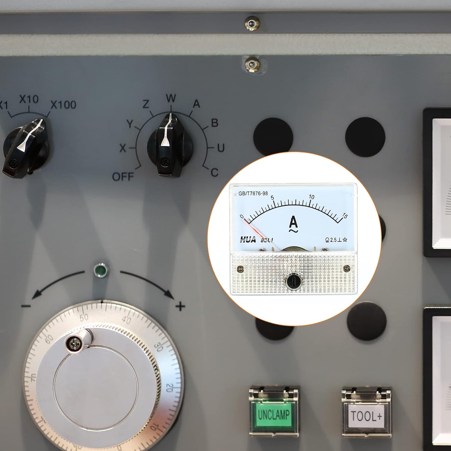 YOKIVE Analog Panel Ammeter, 85L1 Ampere Meter Current Tester, Great for Office, Art, Home, Daily Use (AC 0-15A)