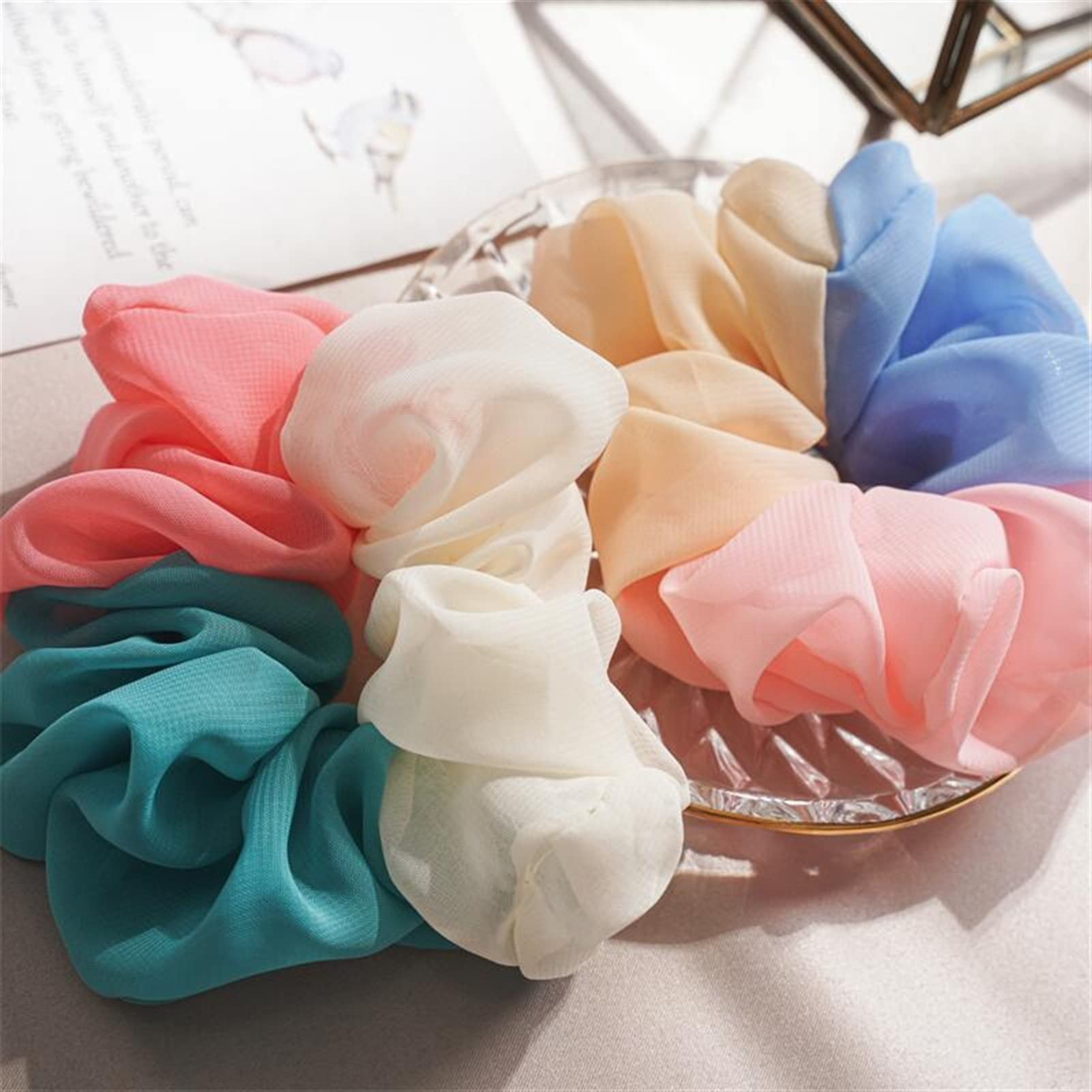 パッチワーク シュシュ 2個セット ⑤ パッチワーク シュシュ 2個セット ⑤