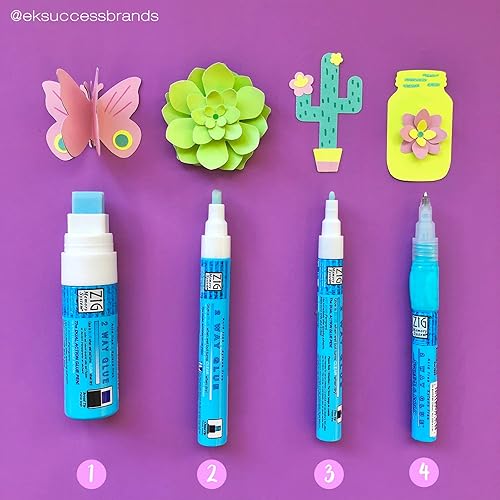 Miniatura 4 de EK tools 55-00012 Bolígrafo de pegamento con punta de cincel de 2 vías, multicolor
