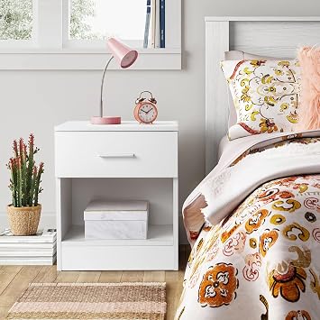Bedside Table,Sofa Table with Metal Handles,Wooden Bedroom Bedside Cabinet Furniture,Nightstand for Bedroom, Living Room