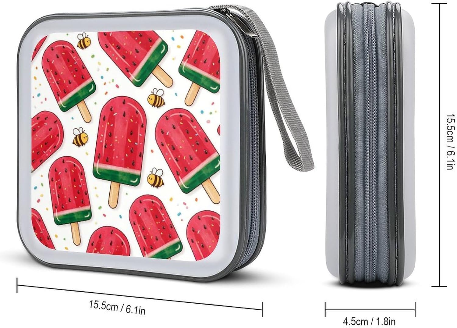 Watermelon Ice Cream CD Case CD Storage Box DVD Sleeves