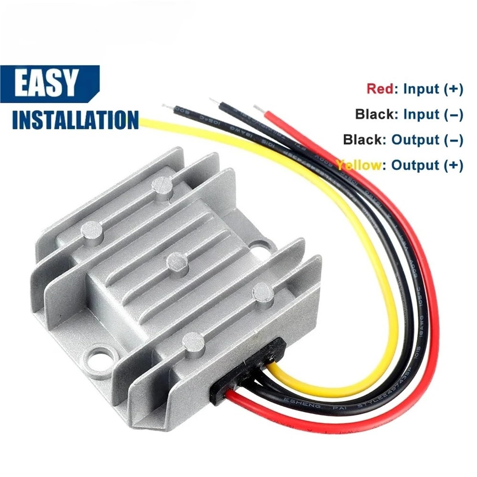 5-36V to 12V 1A 3A DC DC Voltage Regulator Power Converter 12 Volt Power Supply Stabilizer 8V 12V 24V 30V for Car Radio(5-36V to 12V 1A)