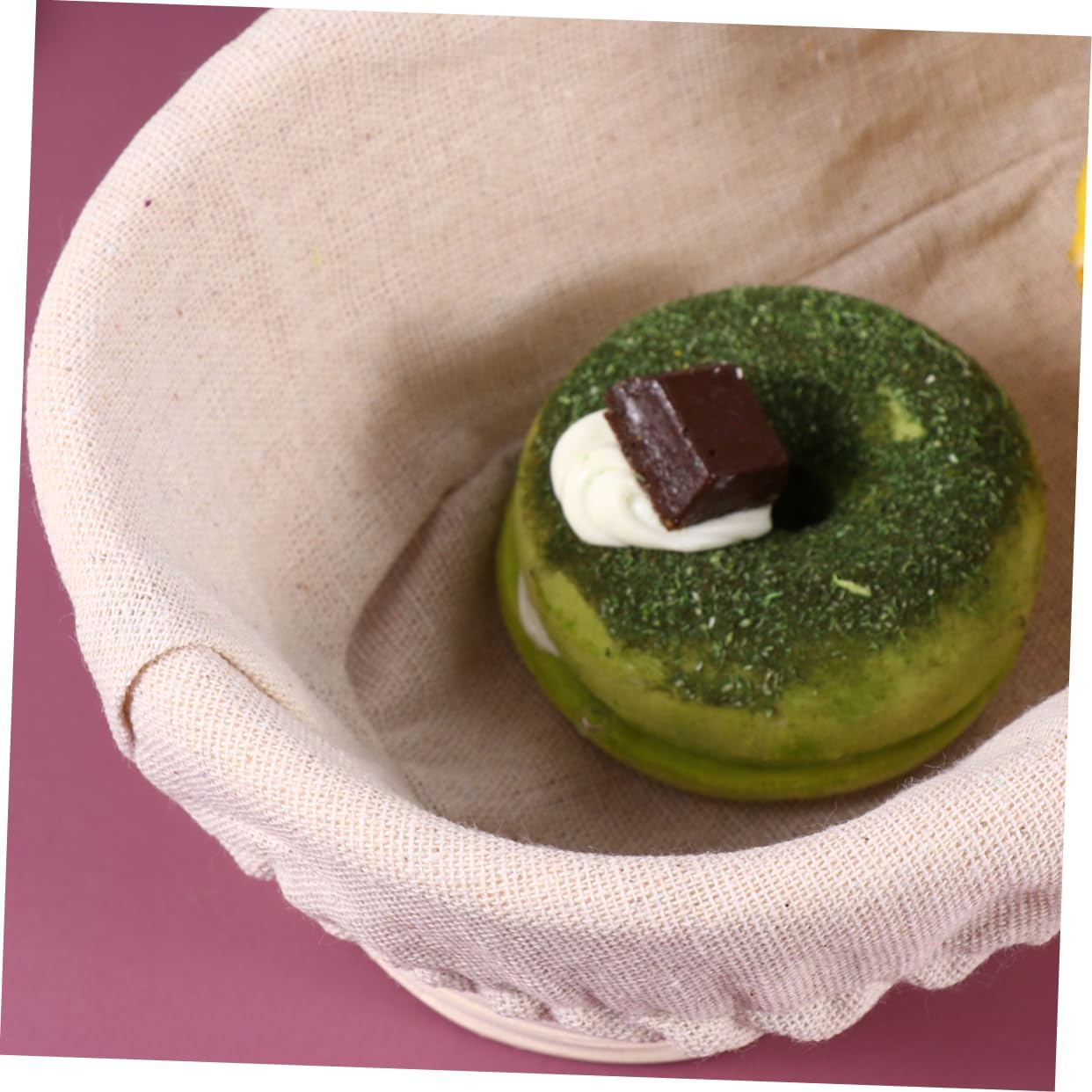 2sets Rattan Baskets Bread Proofing Bins for Sourdough Bread Containers Liner Lid Banneton Proofing Basket