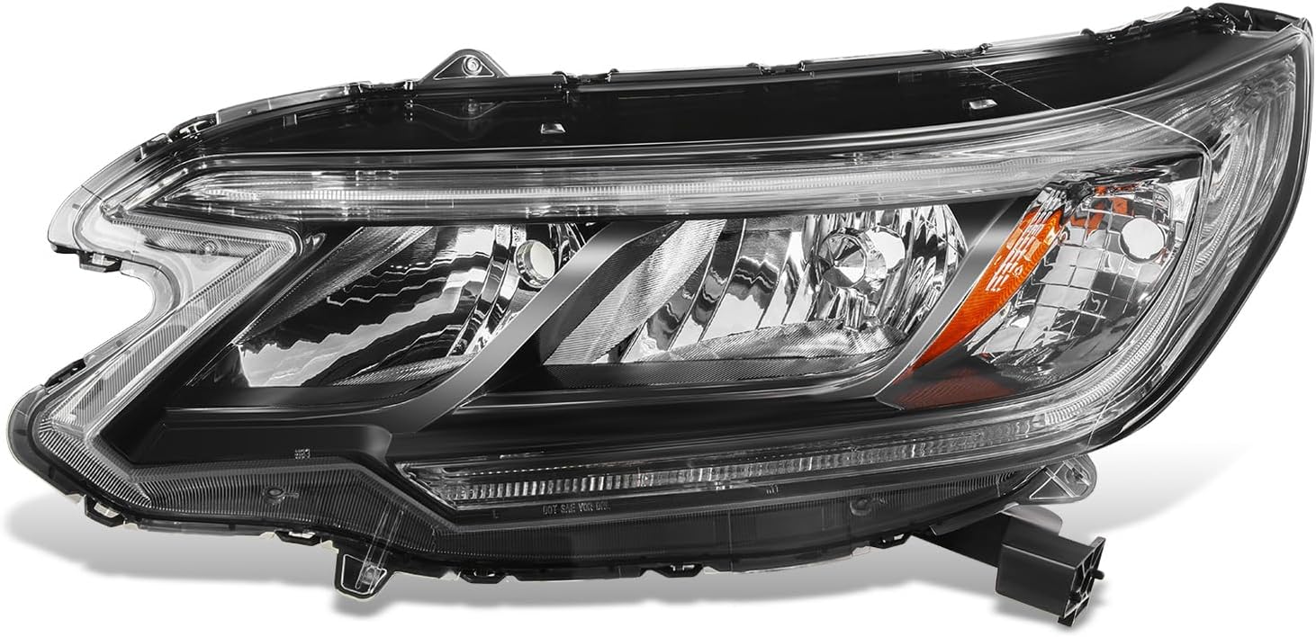 DNA MOTORING Left OE Style LED DRL Headlight Compatible with 2015-2016 Honda CRV EX EX-L SE,OEM-HL-0200-L