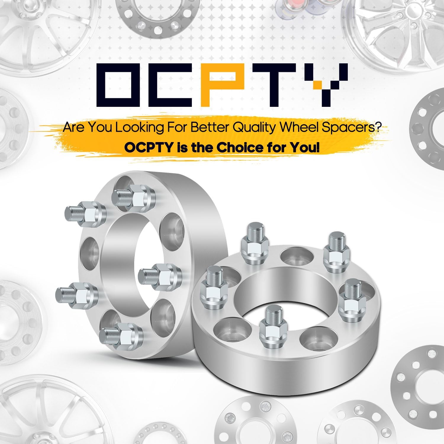 OCPTY 2PCS 5x4.5 to 5x4.5 Wheel Spacers 1.5" Wheel Adapters 14x1.5 Studs 82.5mm Center fit for 2005-2022 for Chrysler for 300/2009-2022 for Dodge for Challenger