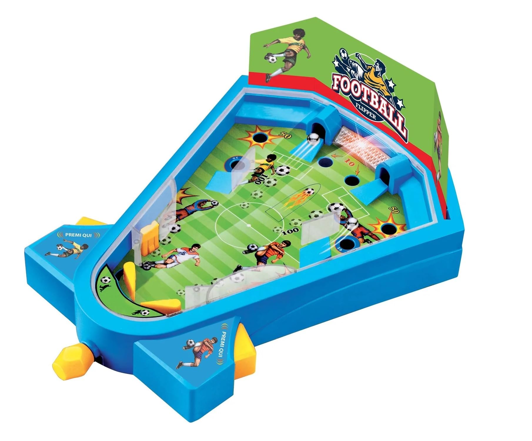 Generico Gioco Calcio Flipper Calcio Soccer da Tavolo Calcetto Gioco Flipper Sport 2 in 1 Football Flipper da Tavolo Gioco Soccer con Luci e Suoni Mini Football da Tavolo Football