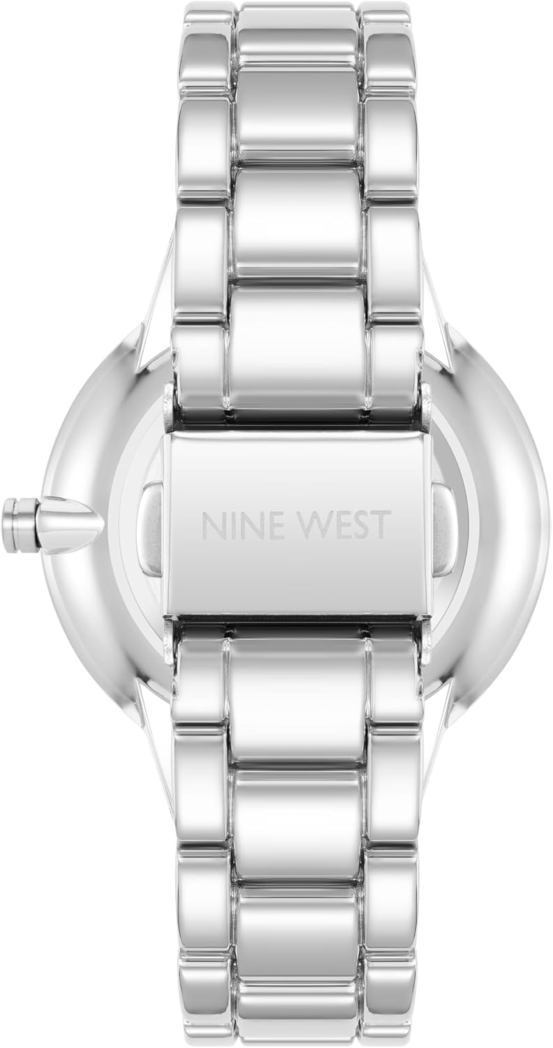 Nine West Women's Genuine Crystal Accented Bracelet Watch - Image 3