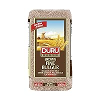Vista 1 de Duru Bulgur fino marrón, 35.2 onzas (35.27 oz), bayas de trigo, 100% naturales y certificadas, alto en fibra y proteínas, sin OMG, ideal
