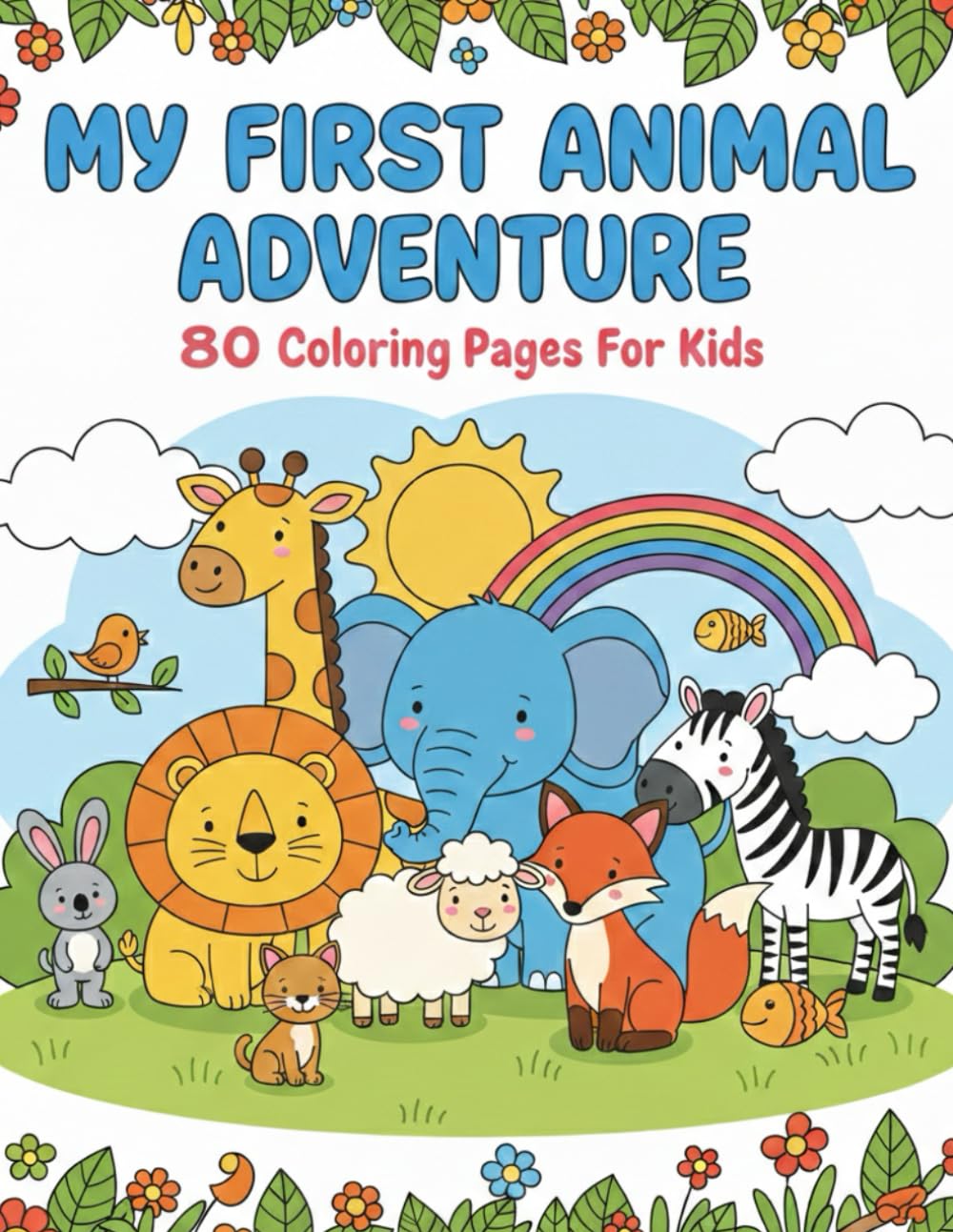 My First Animal Adventure - Coloring Book for Kids