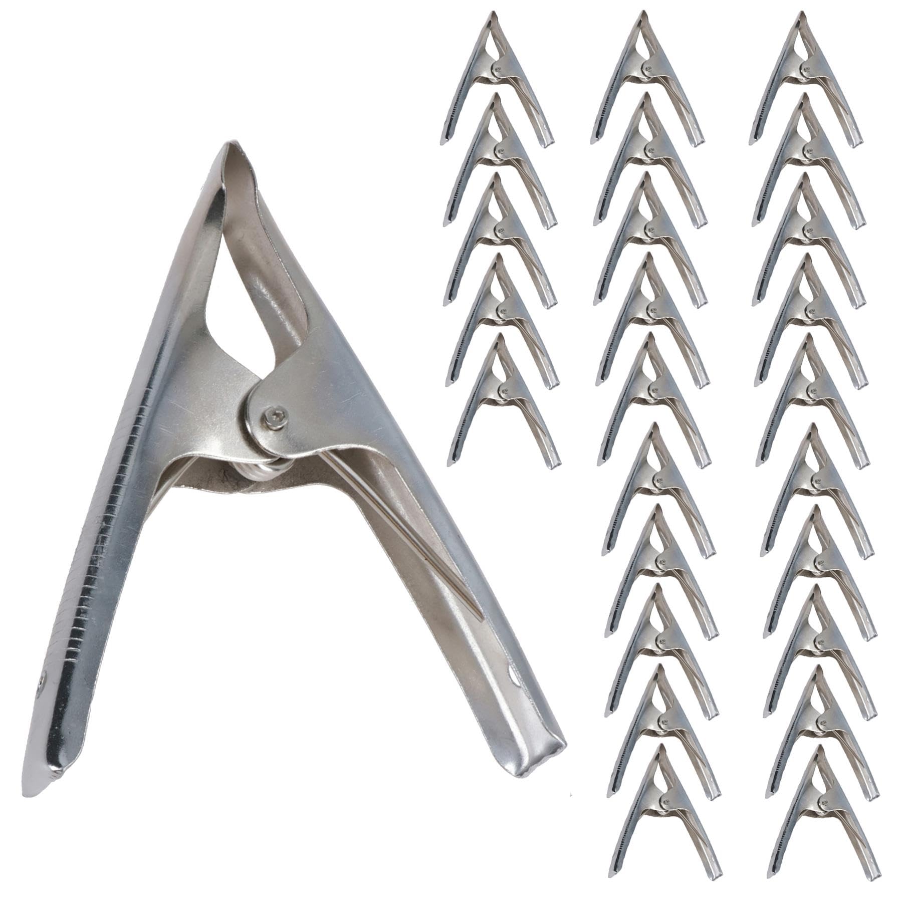 6" Metal Market Stall Clips/Clamps Grips Holder Clasp (25 Pack) TE371