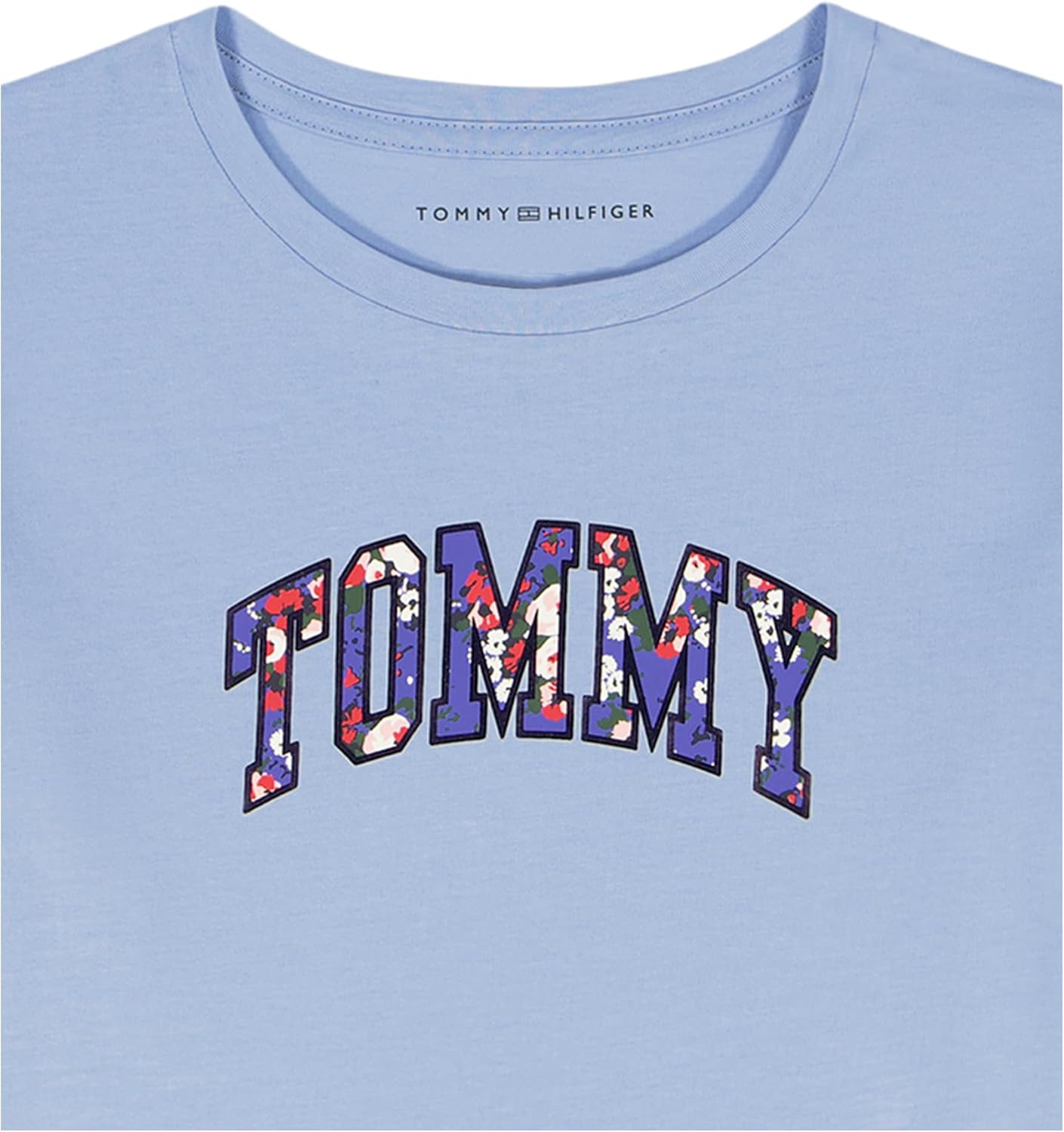 Tommy Hilfiger Girls Short Sleeve T-Shirt with Flag Logo, Cotton Blend Tee with Tagless Interior - Image 4